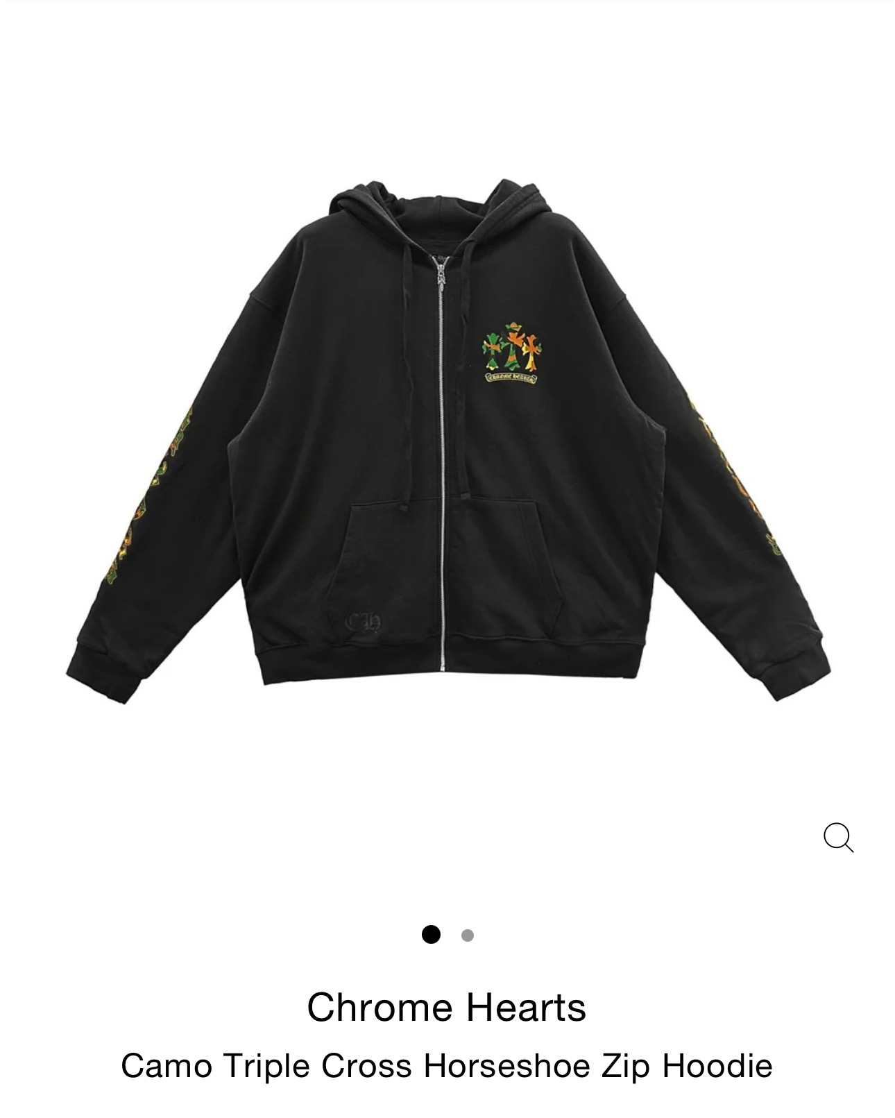 Chrome Hearts Camouflage Horseshoe HoodieSize: S M L XL