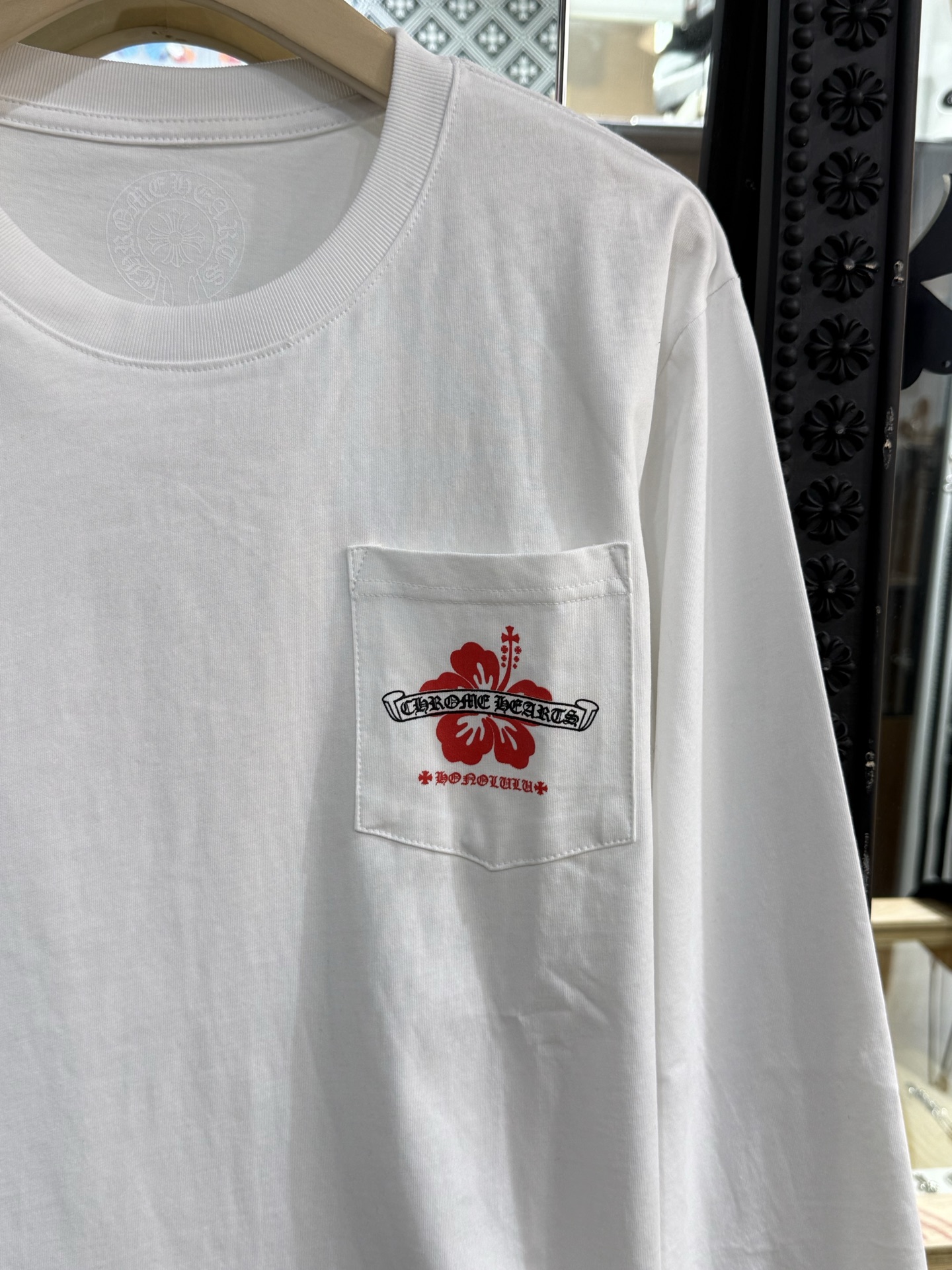 Chrome Hearts Hawaii Limited Edition White Long-Sleeve T-ShirtSize: S M L XL