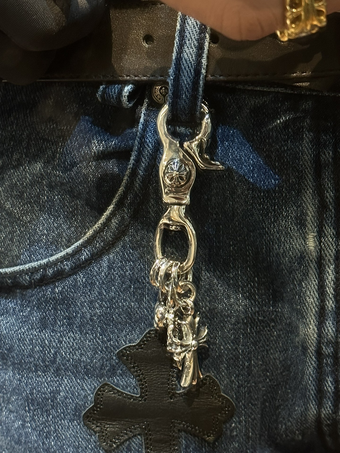 Limited stock available. Rare three-pendant keychain.