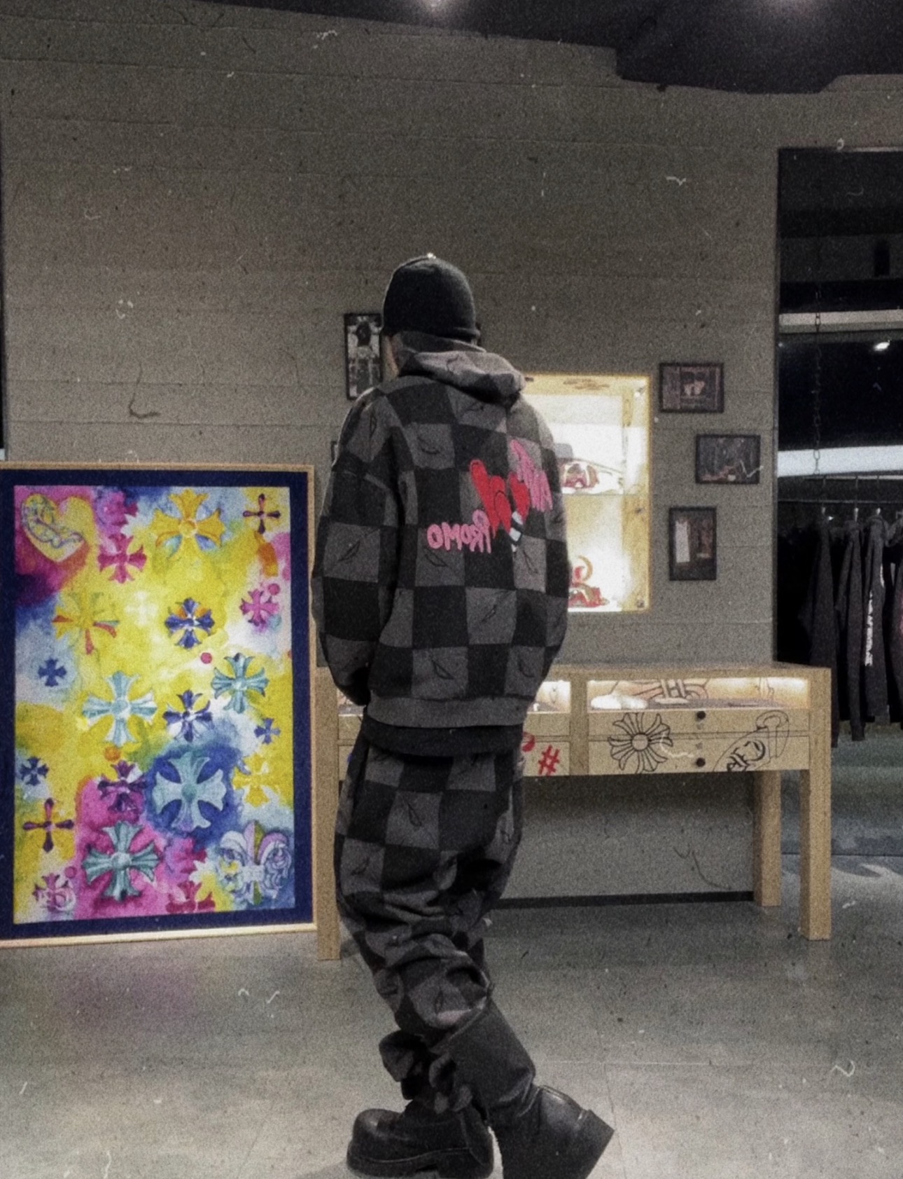 ChromeHeaers Matty Boy New York Limited Edition Checkerboard Graffiti HatSize: S/M/L