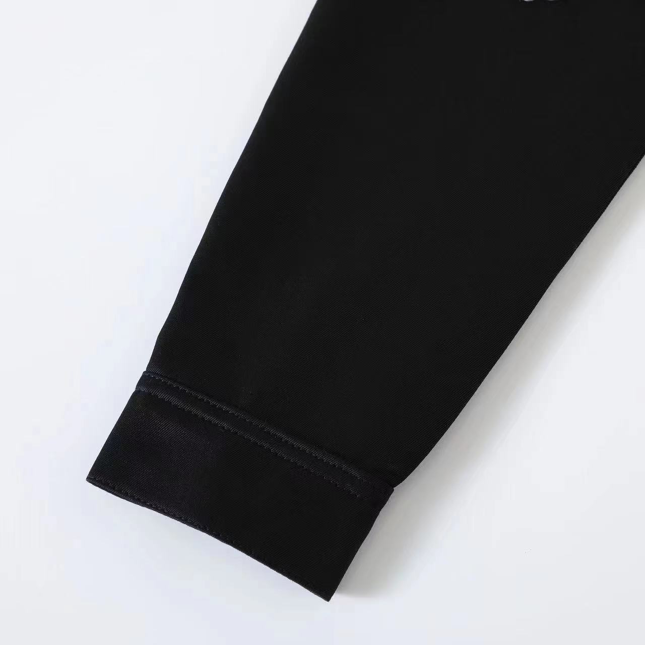 CH Leopard Print Cross Black Patchwork Shirt Jacket