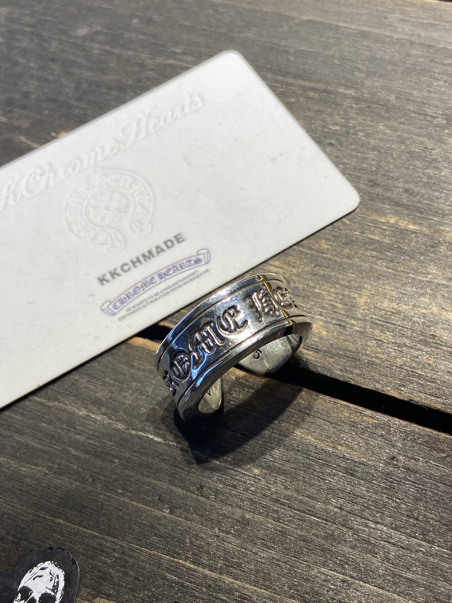 Sanskrit scroll ring, all sizes restocked.