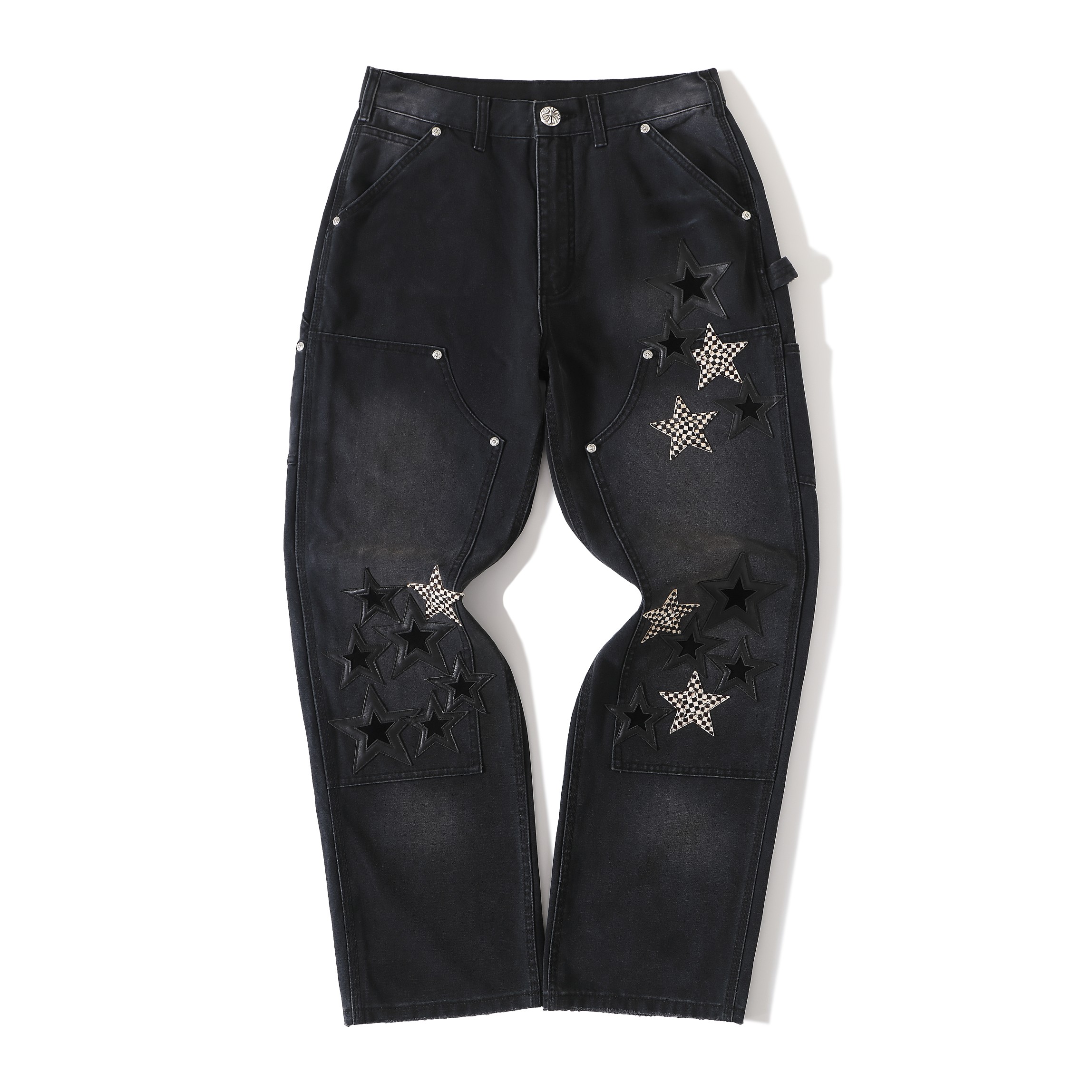CH Las Vegas Exclusive - Extremely rare and hard to find on the market. Original version, these pants cost over 150,000 RMB, and even those sizes are hard to come by. After five months of production, they're finally here! They feature the exact same