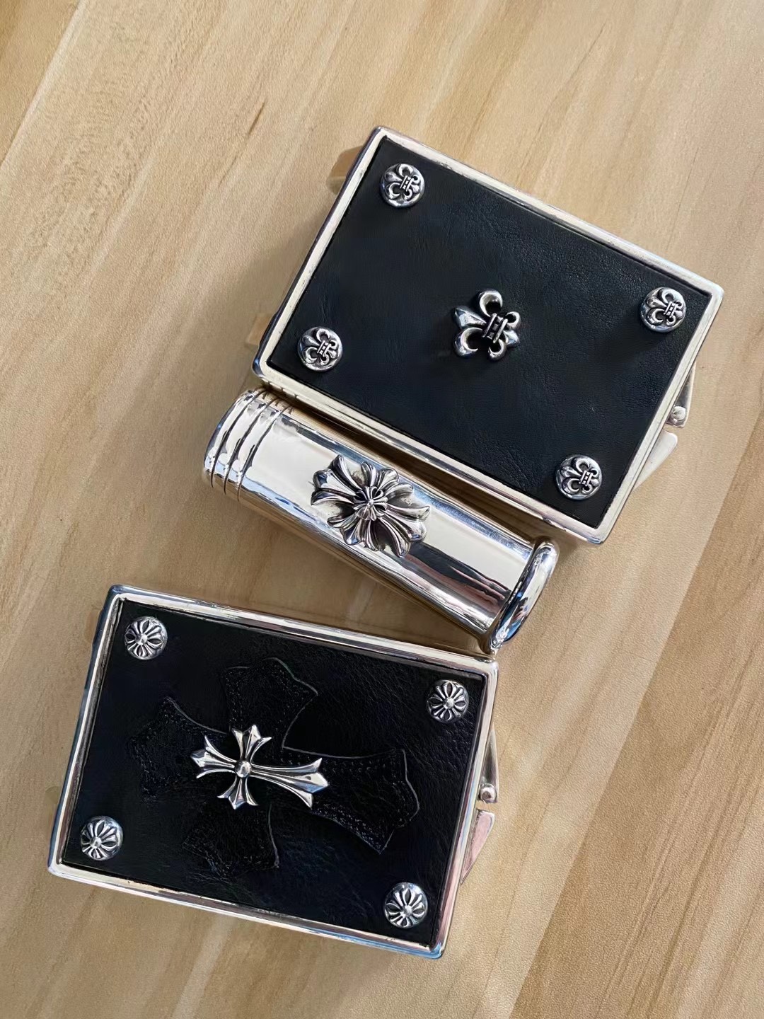 Chrome Hearts Scout Flower Lighter Case