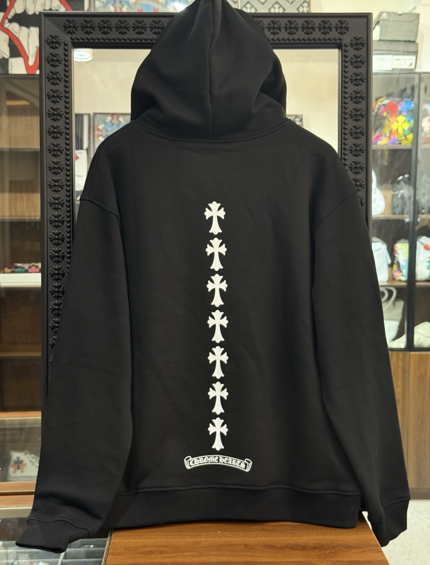 Chrome Hearts Cross Print Zip-Up Sweatshirt/HoodieSizes: S M L XL
