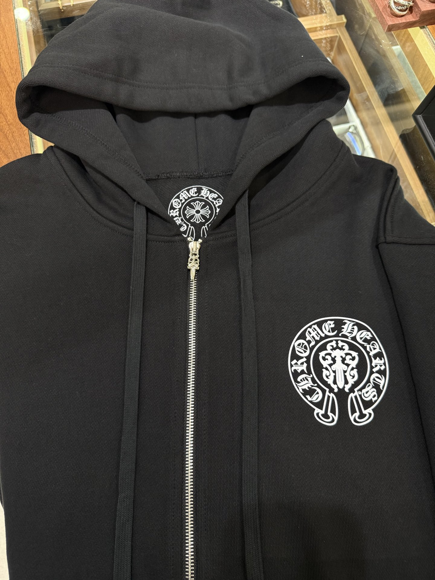 Chrome Hearts American Flag Cross Zipper HoodieSize: S M L XL