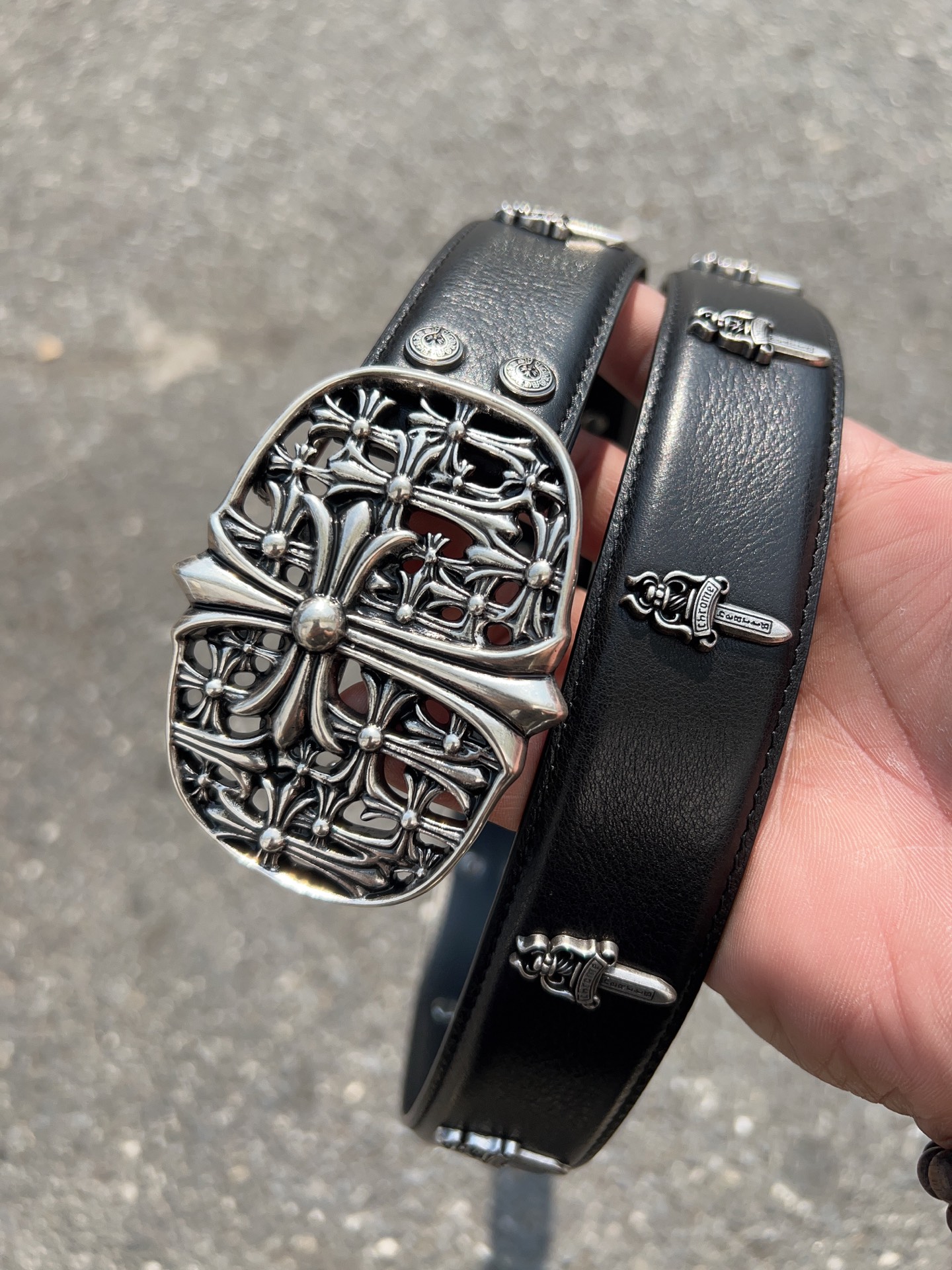 Chrome Hearts Tomb Buckle with Holy Sword Belt