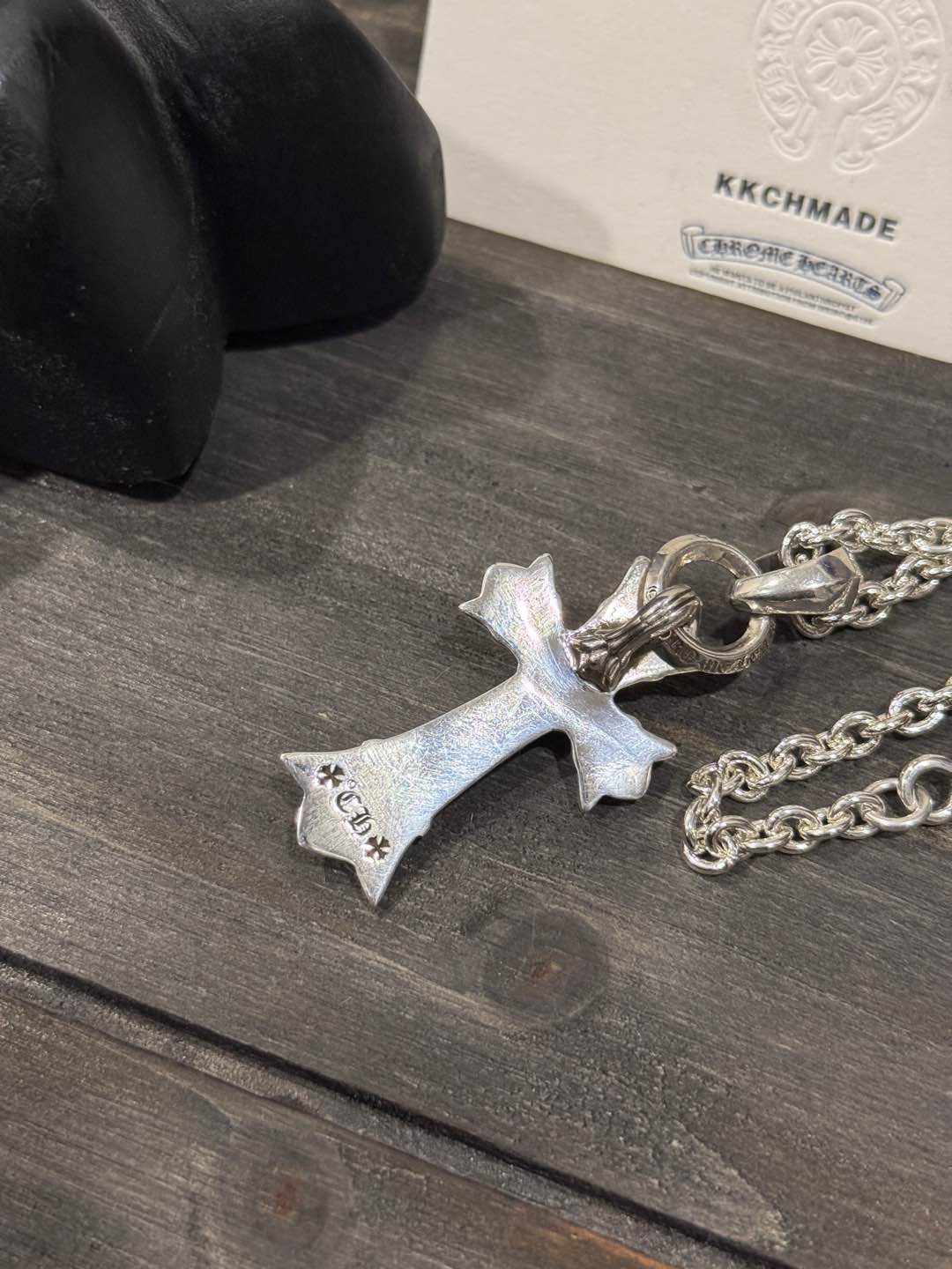 Customer order number: Medium double-layer cross + lobster chain