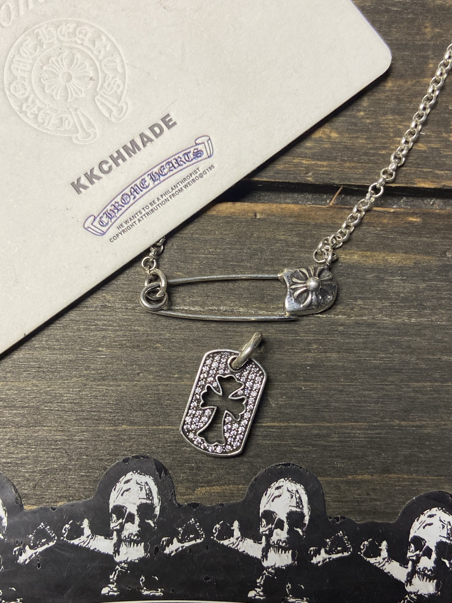 Customer order 🔝 Hollowed-out diamond-encrusted mini military tag