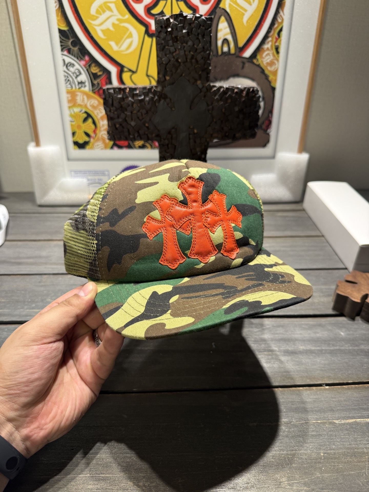 Customer order 🔝 Camouflage Three Cross Baseball Cap