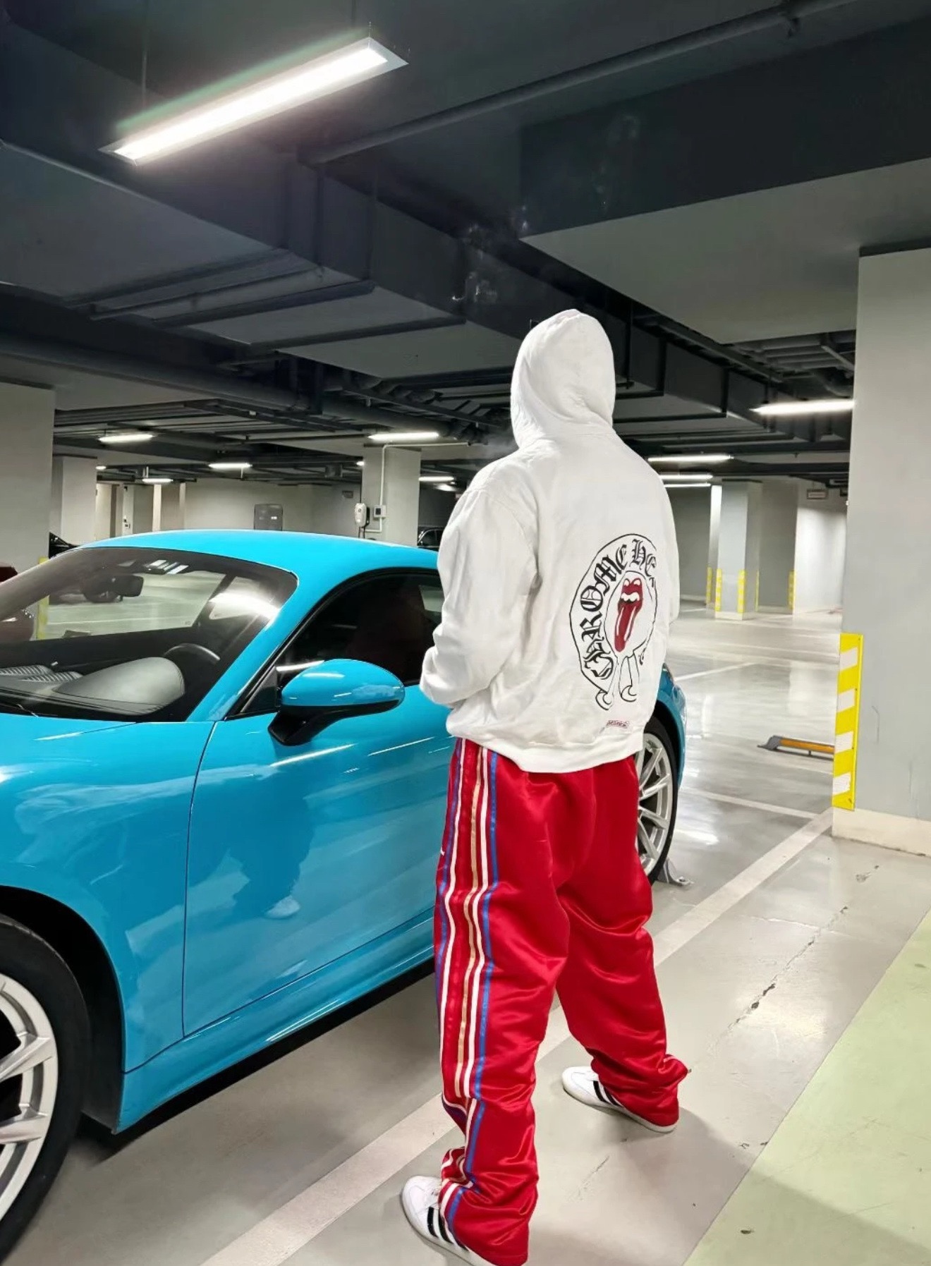 Chrome Hearts Rolling Stone Red Tongue Collaboration Zip-Up HoodieSizes: S M L XL