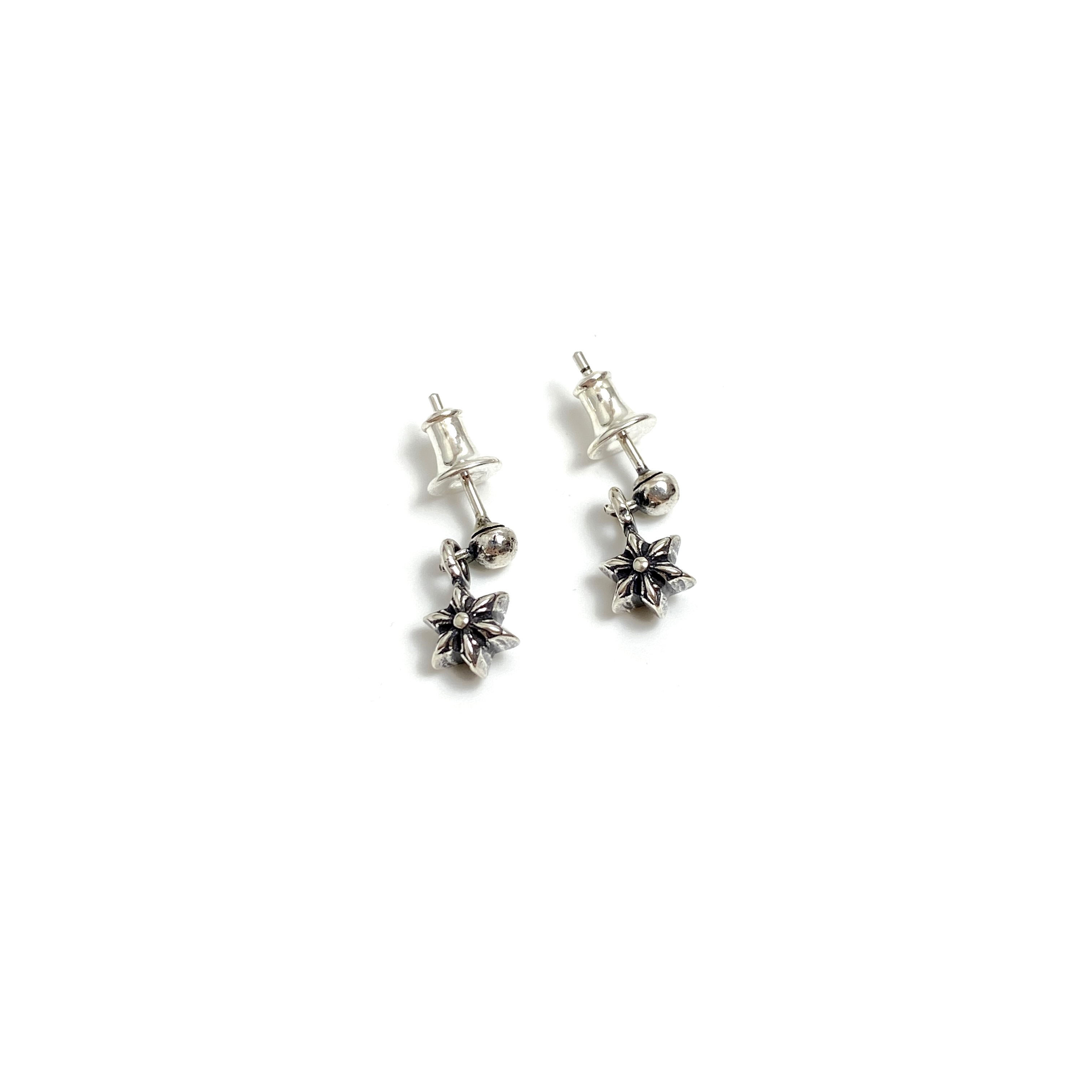 Chrome Hearts Hexagram Earrings with Ball