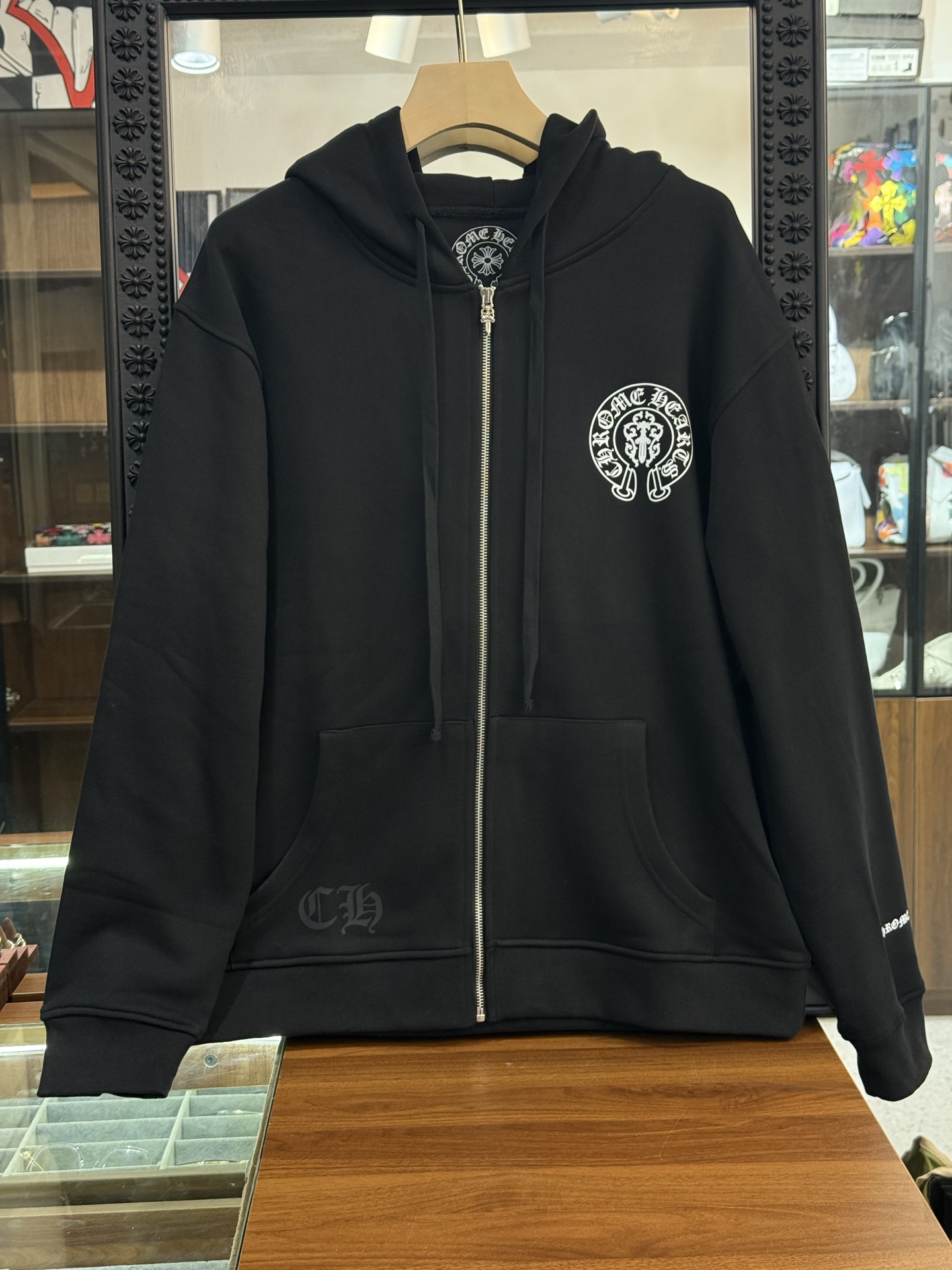 Chrome Hearts American Flag Cross Zipper HoodieSize: S M L XL