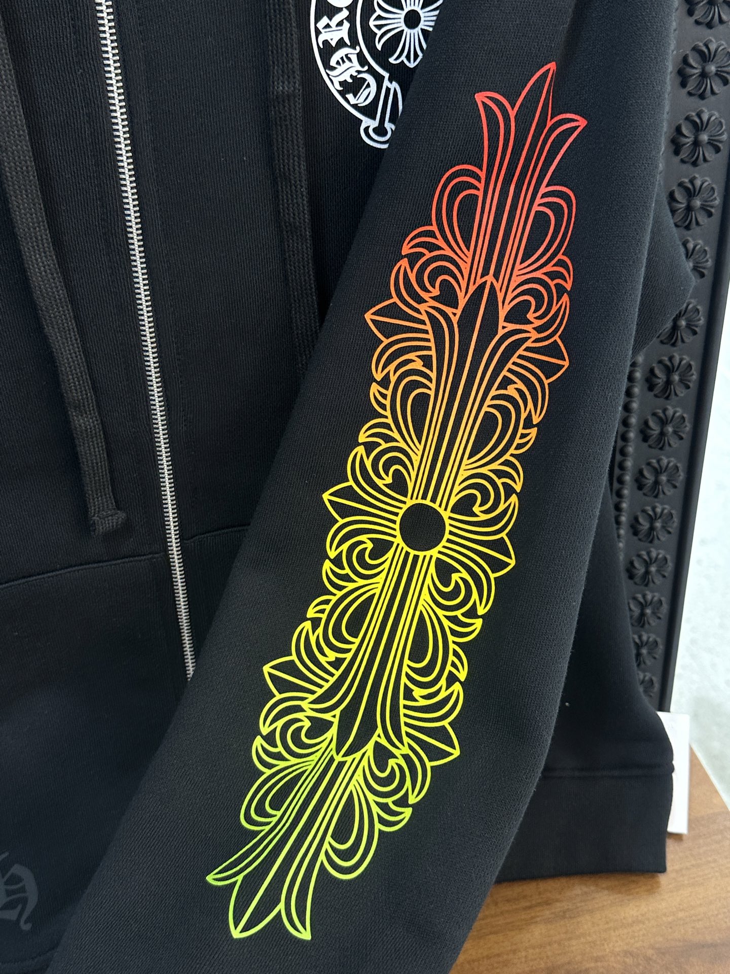 Chrome Hearts Double Floral Gradient Zip-Up HoodieSize: S M L XL