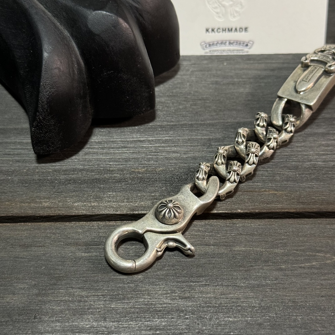 Customer order: Full-flower sword and lobster clasp large bracelet