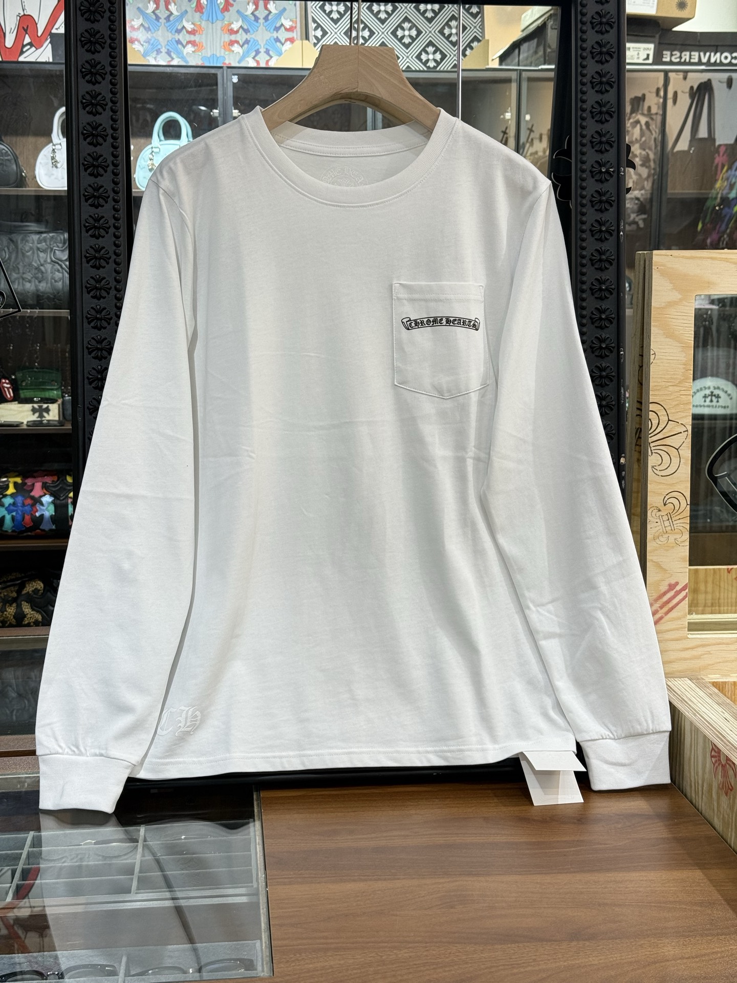 Chrome Hearts City Limited Edition White Long-Sleeve Shirt with Sanskrit DesignSize: S M L XL XXL