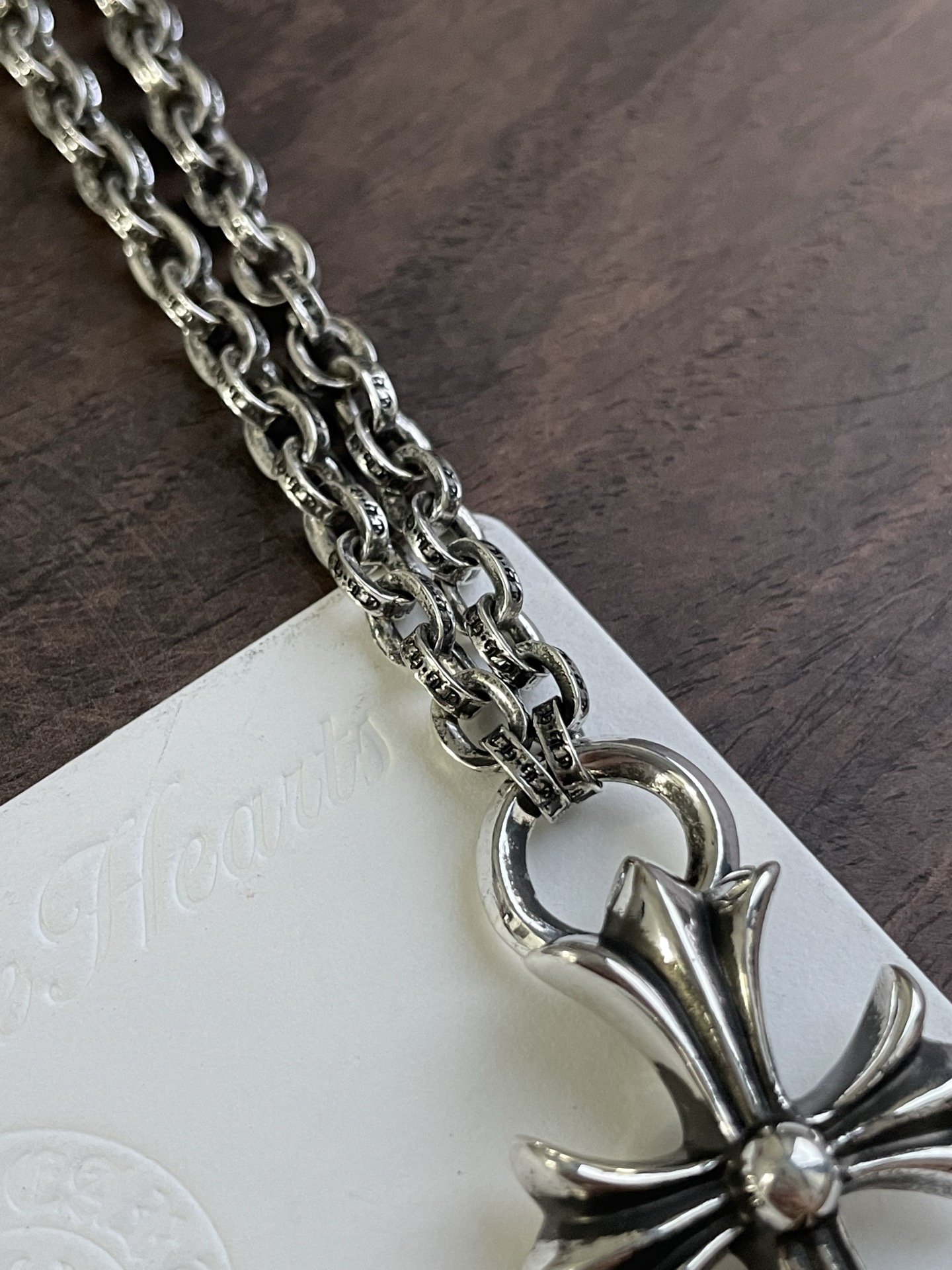 Customer order 🔝 teardrop cross + letter chain binding style