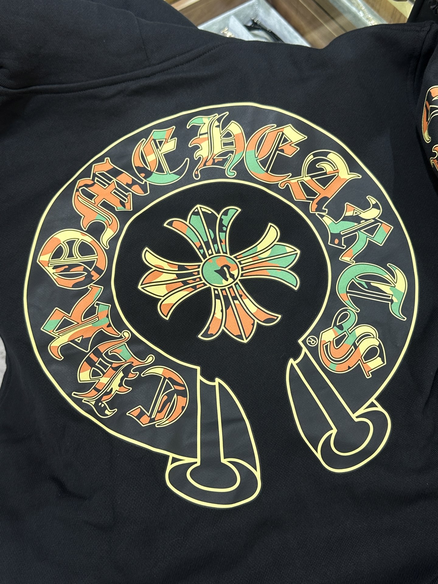 Chrome Hearts Camouflage Horseshoe HoodieSize: S M L XL