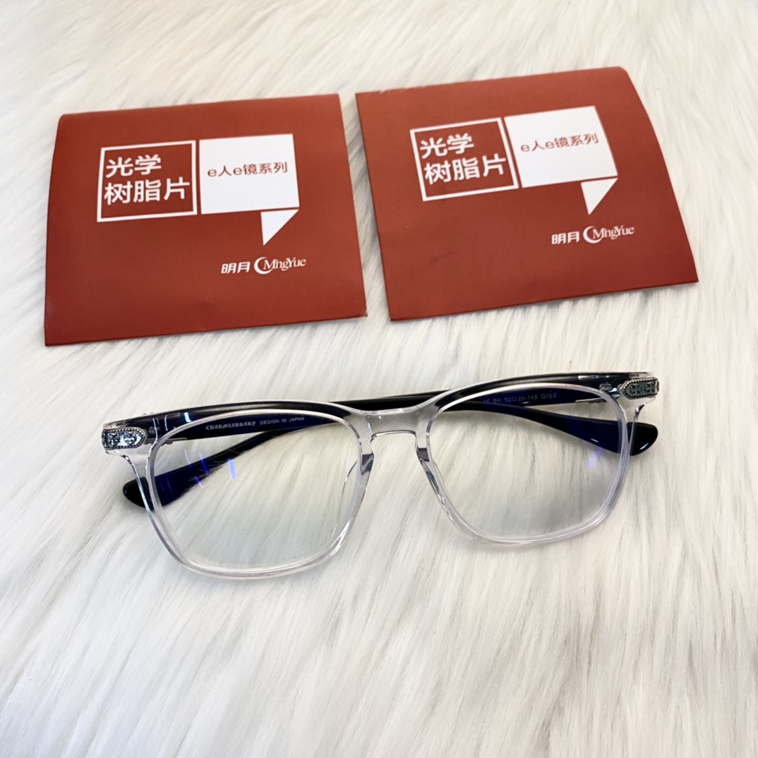 Chrome Hearts Clear GlassesBased on budget, Shanghai Mingyue LensesZeiss lenses are also available.