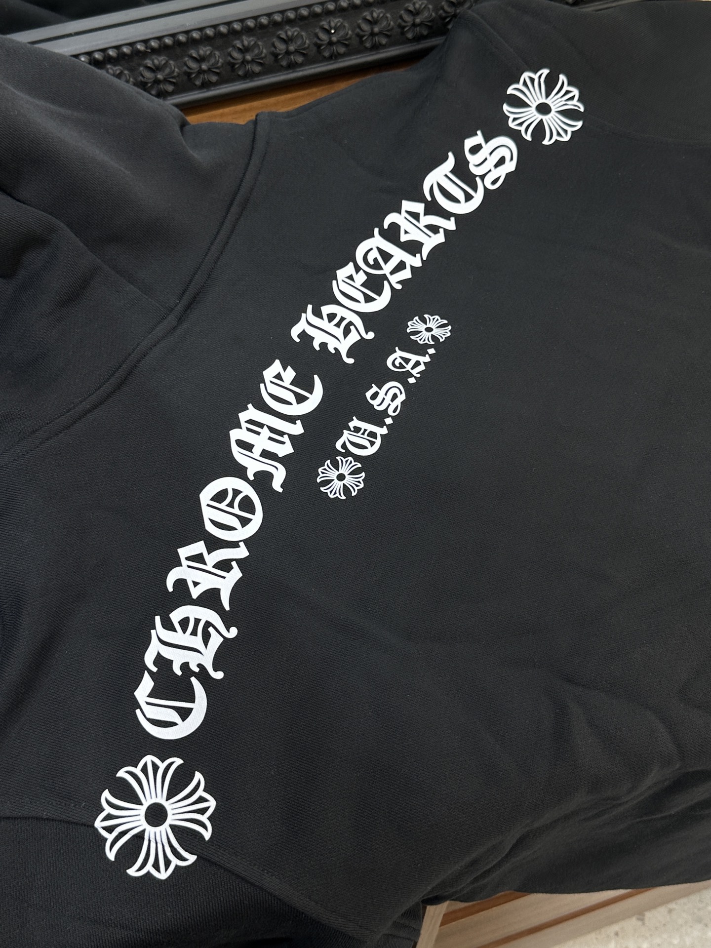 Chrome Hearts USA Exclusive Zip-Up Sweatshirt with Sanskrit Logo on the BackSize: S M L XL