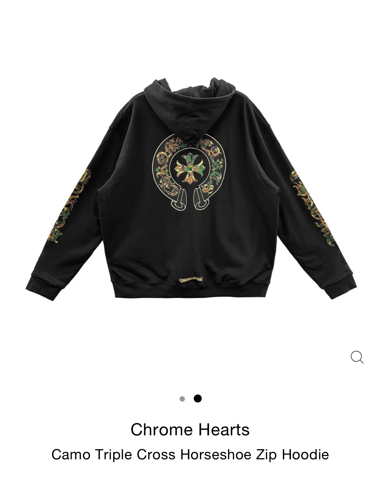 Chrome Hearts Camouflage Horseshoe HoodieSize: S M L XL