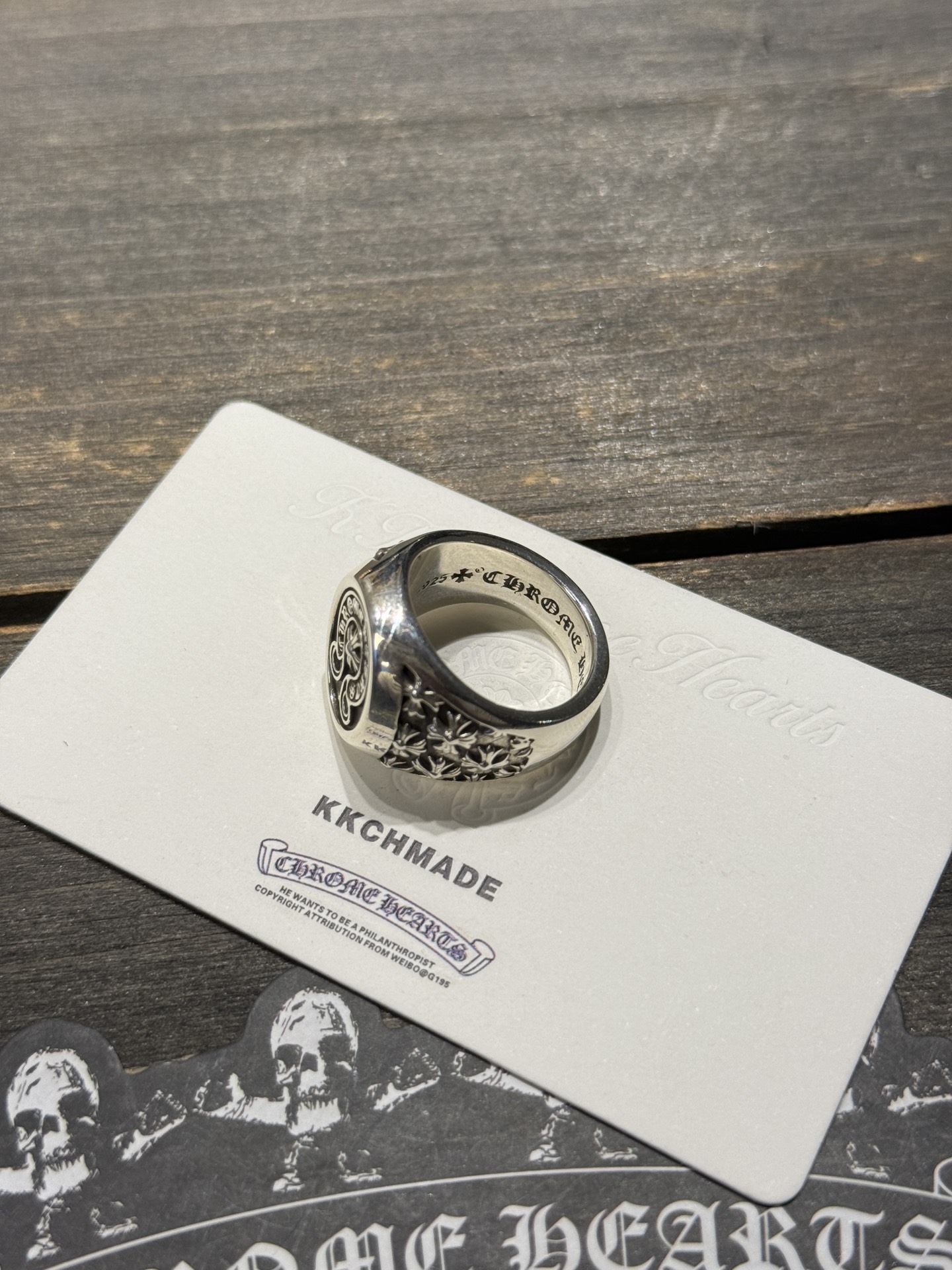 Full cross horseshoe stamp ring, all sizes in stock.