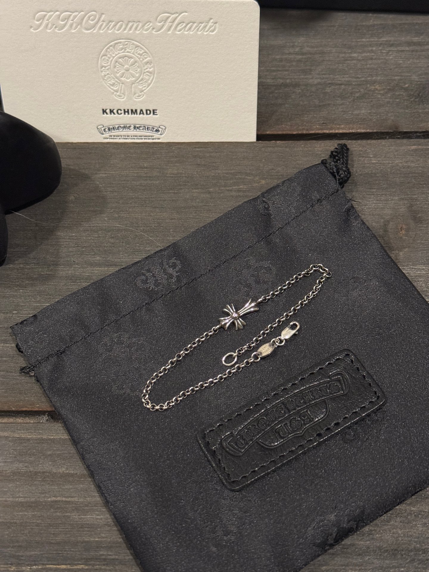 Customer order 🔝 Thin cross O-shaped bracelet