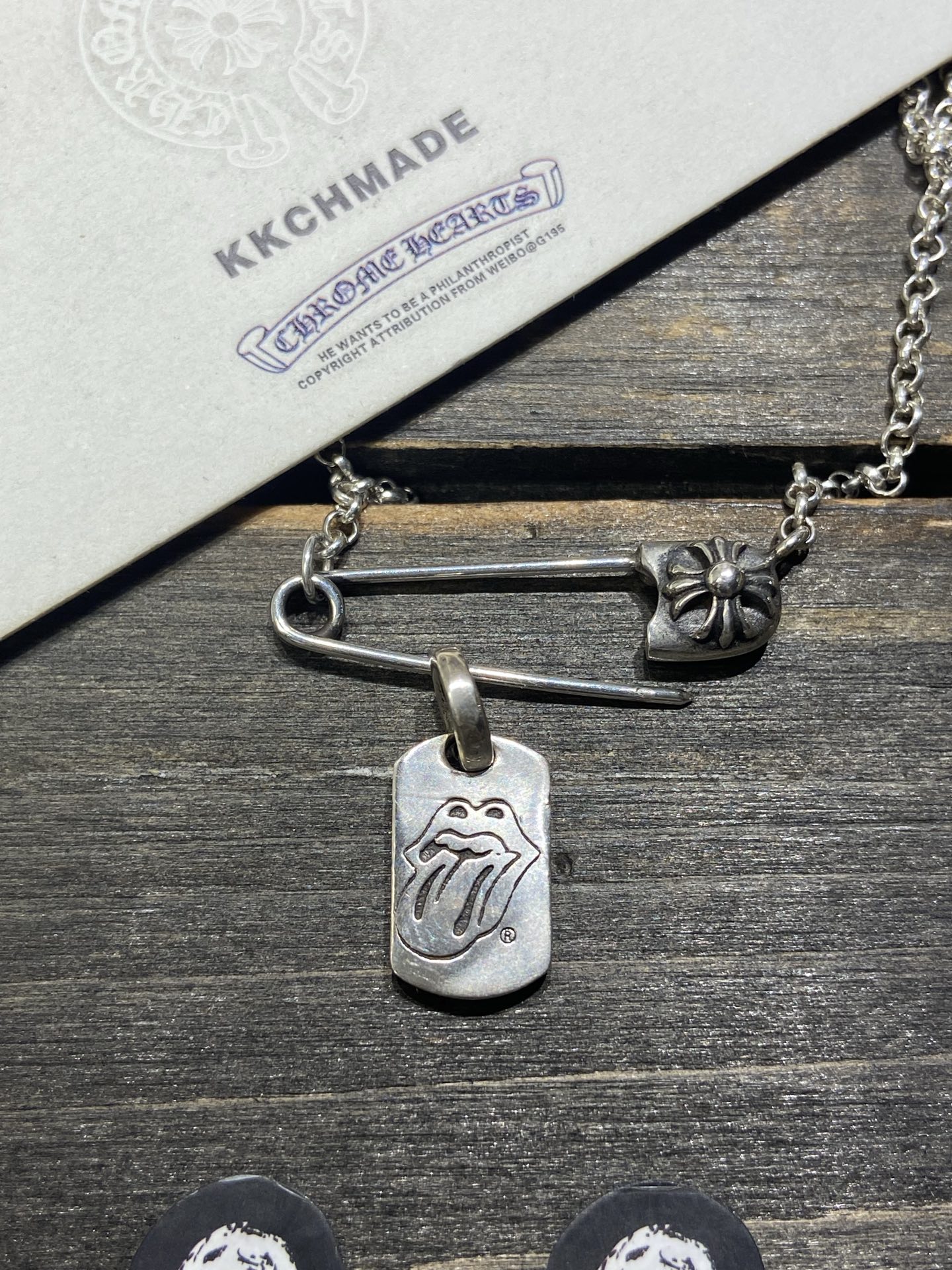 Rare Red Lip Mini Military Tag