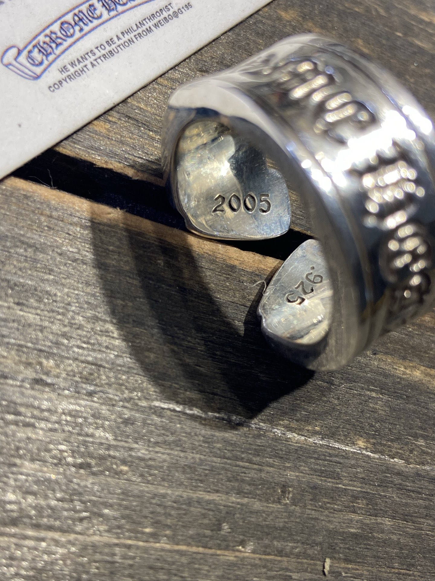 Sanskrit scroll ring, all sizes restocked.