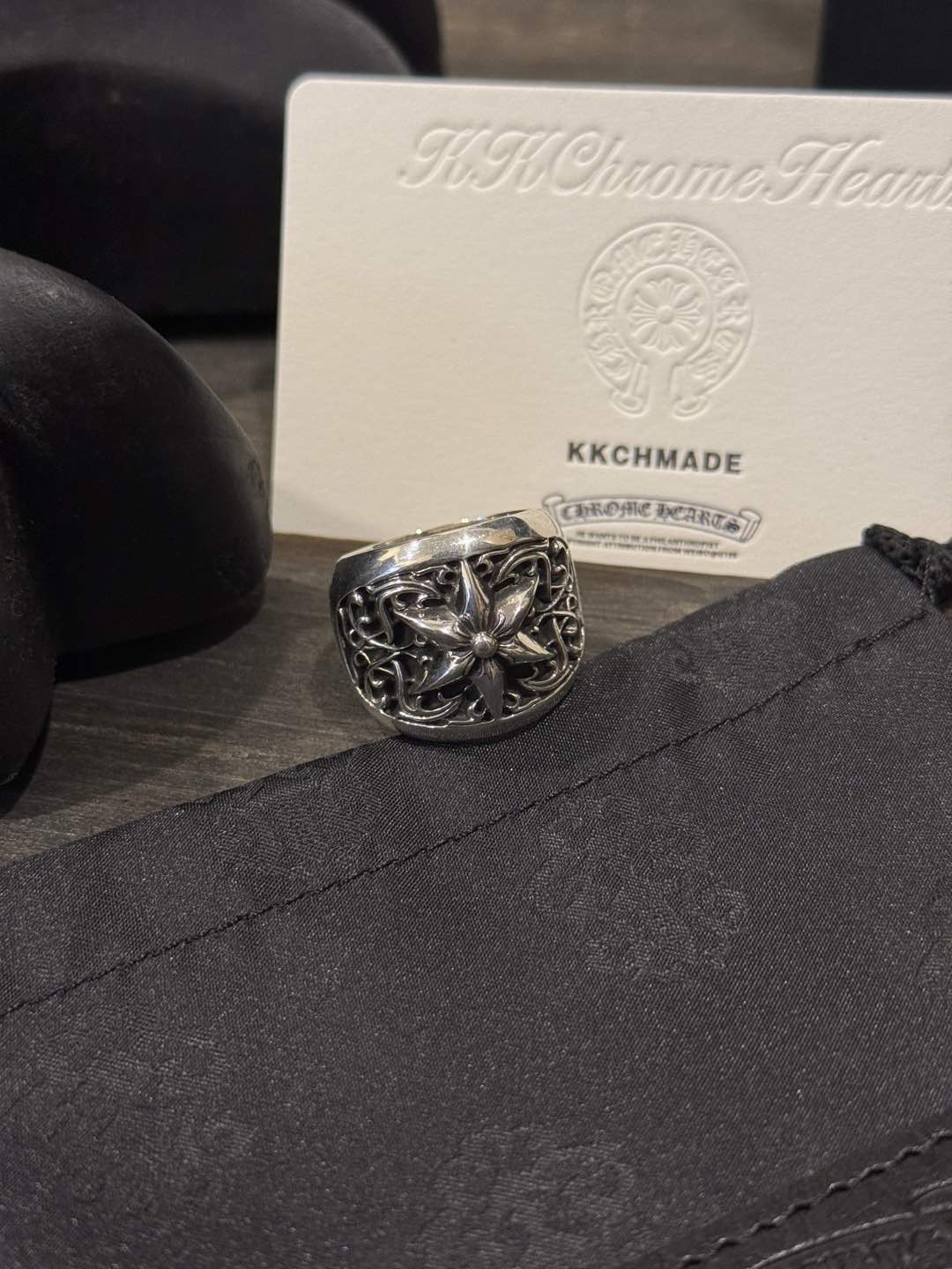 Customer order 🔝 Oval six-pointed star vine ring