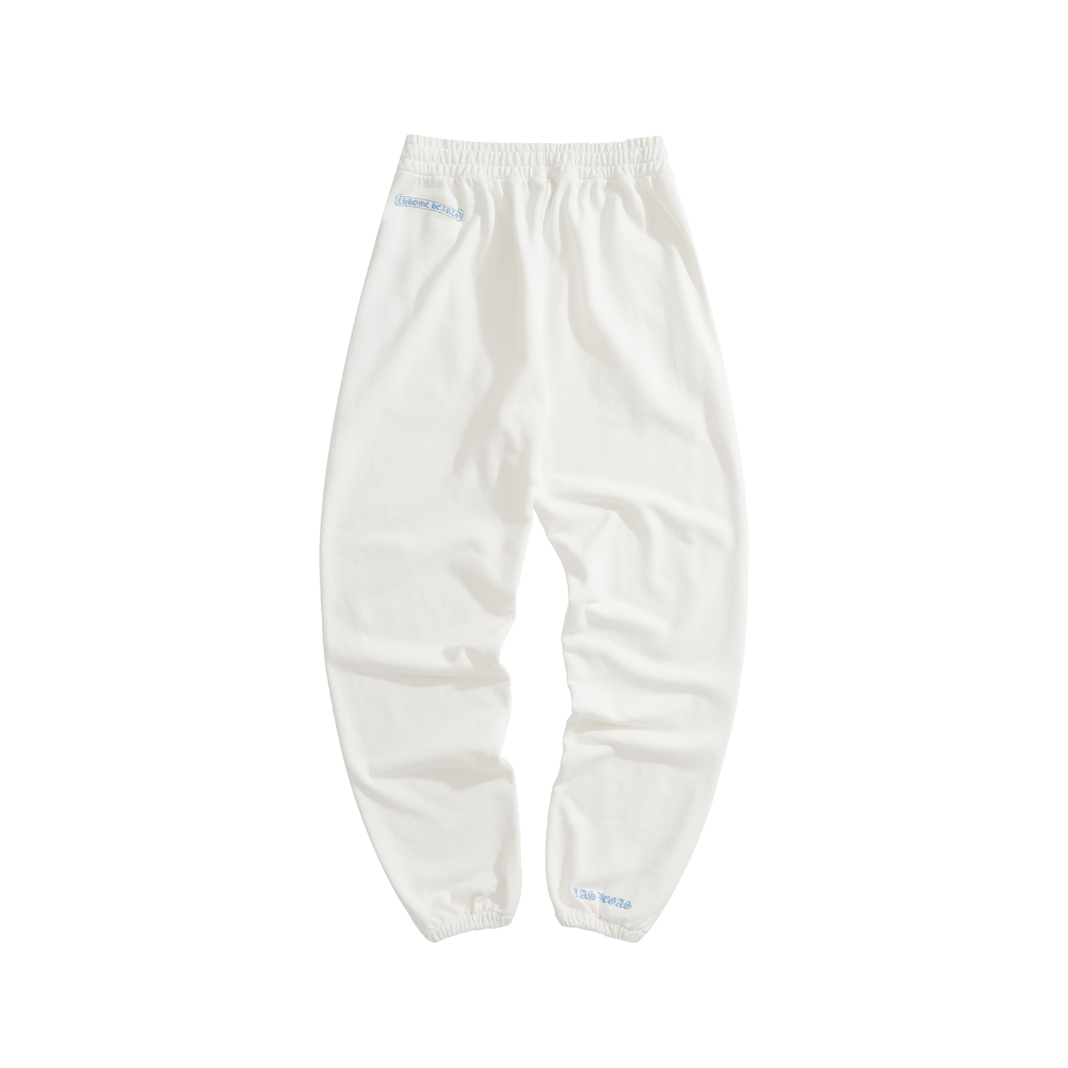 CH Chrome Hearts LAS VEGAS Limited Edition Dice Track PantsCustom-woven and dyed terry cloth fabric, side pockets, dice print, Sanskrit embellishmentsSizes S, M, L