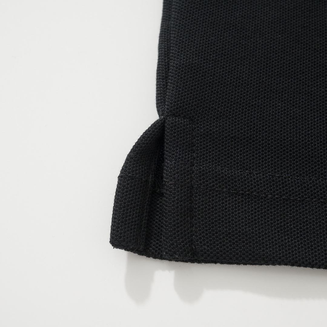 CH Chrome Hearts Exclusive Polo Shirt in Patchwork LeatherThe fabric is made of pique satin, incredibly smooth and comfortable against the skin with a cool feel. It features three top-grain cowhide cross panels on the front and back, and the neck la