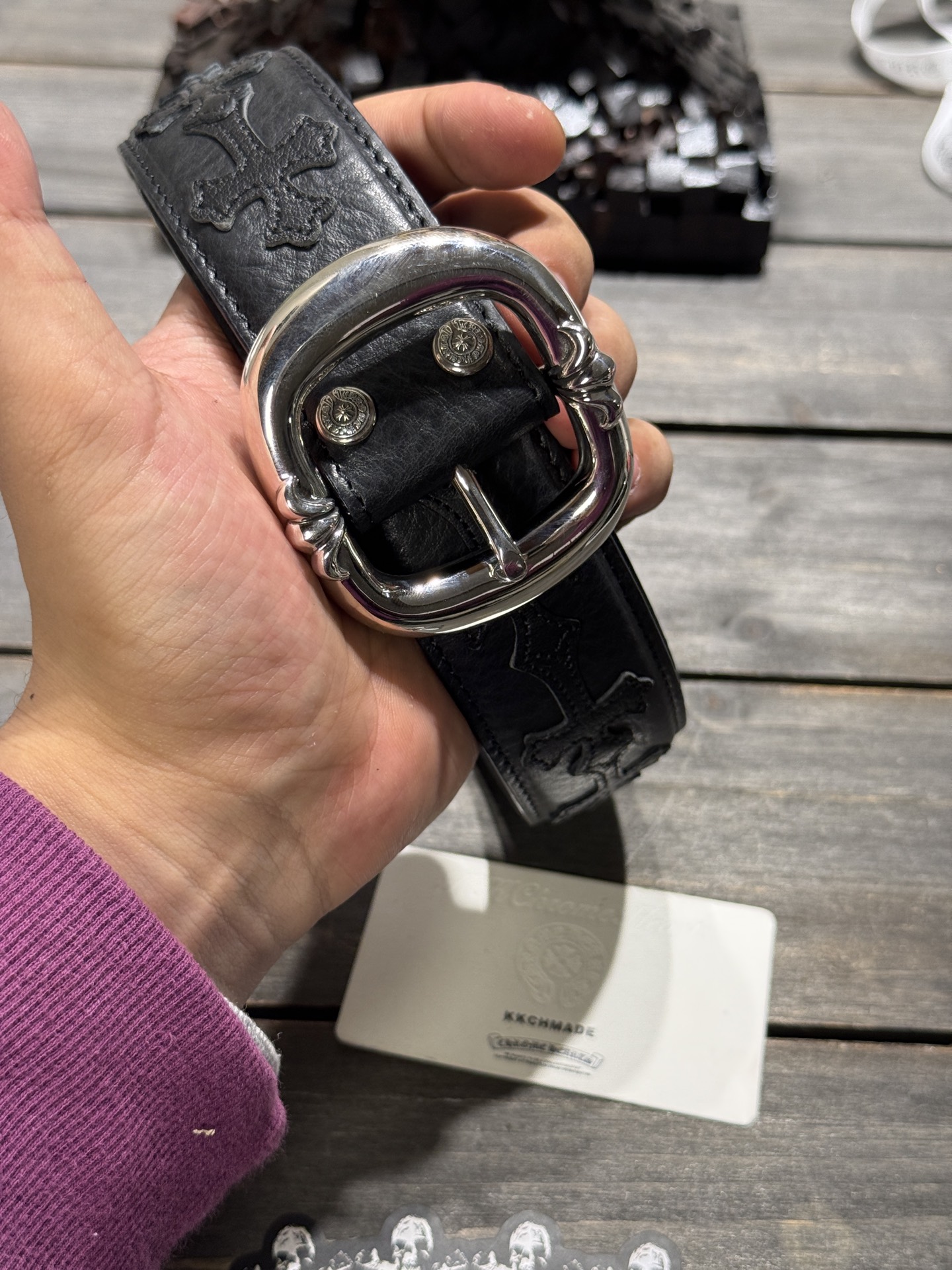 Custom-made belt for clients🔝Medium-sized D-ring belt with cross-stitch leatherGenuine leather cross-stitch customization, sterling silver buckleSimple yet exquisite, perfectly crafted🔝