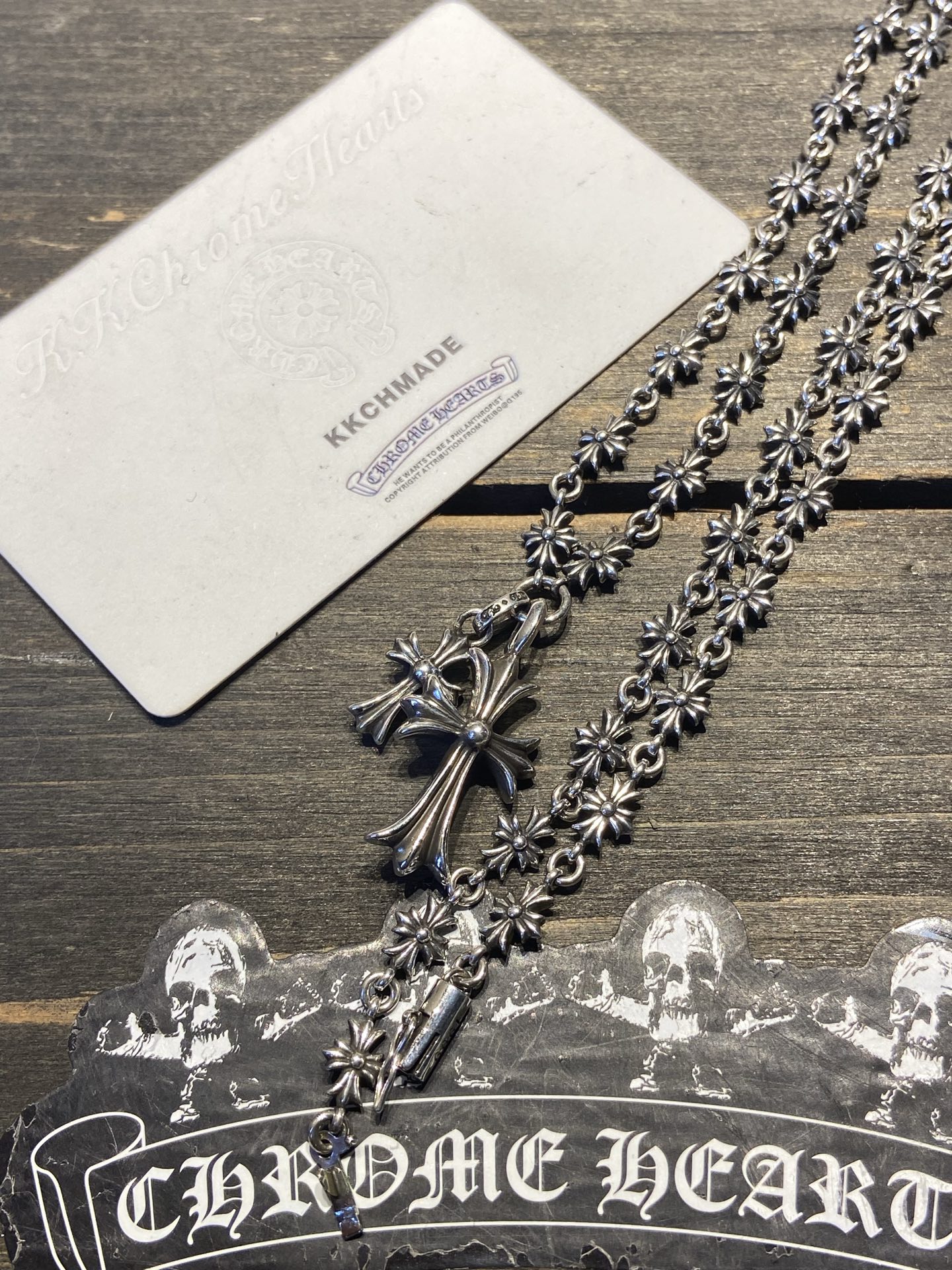 Customer order 🔝Tiny BBF double cross binding cross flower chain