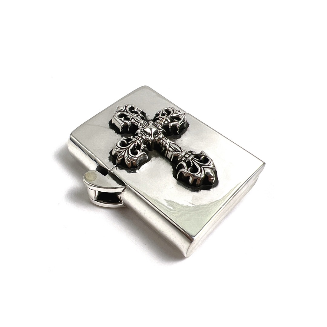 Chrome Hearts Flame Cross Lighter Case