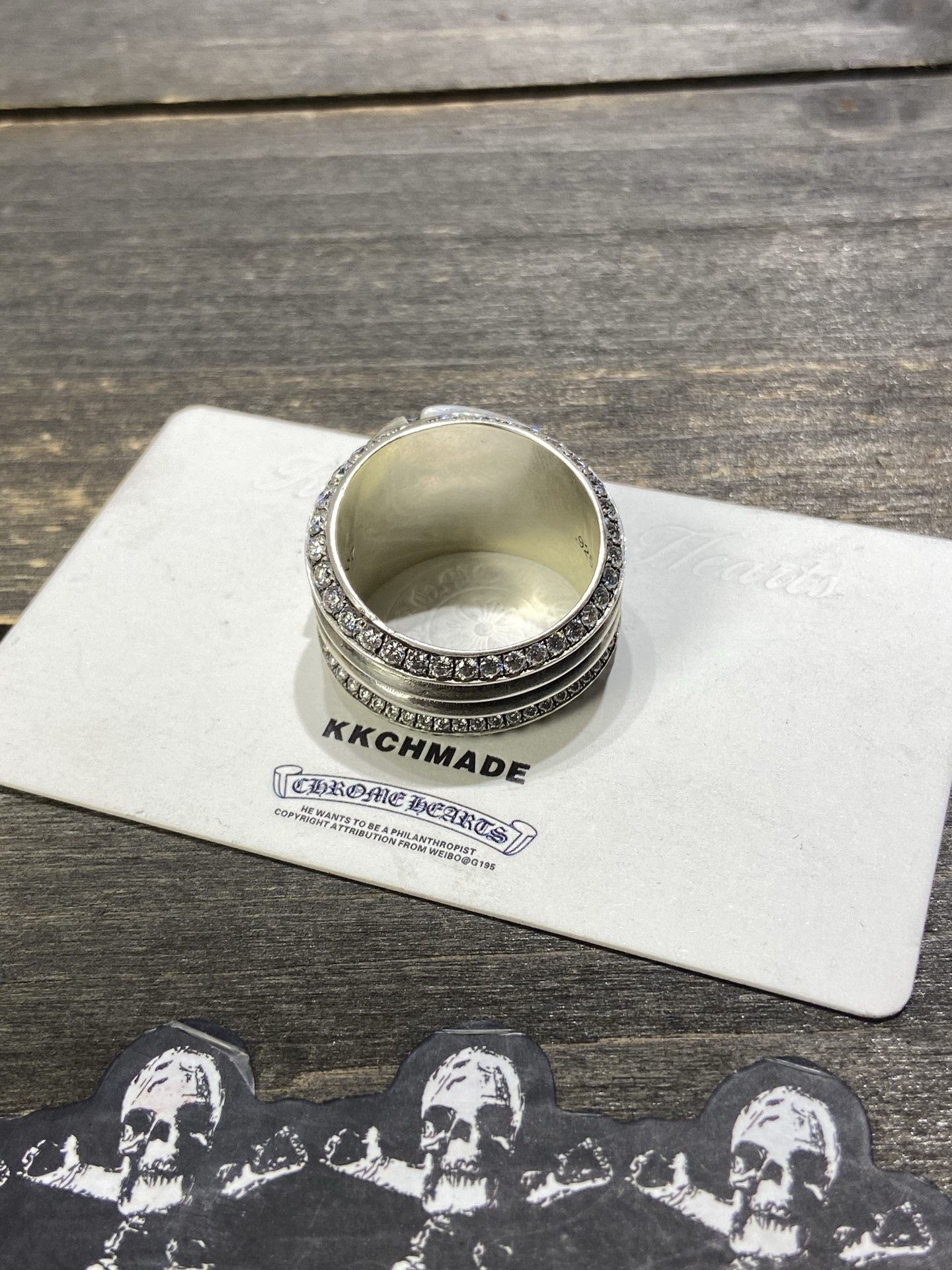 Custom-made for clients 💎VVS full diamond settingSterling silver flame ring