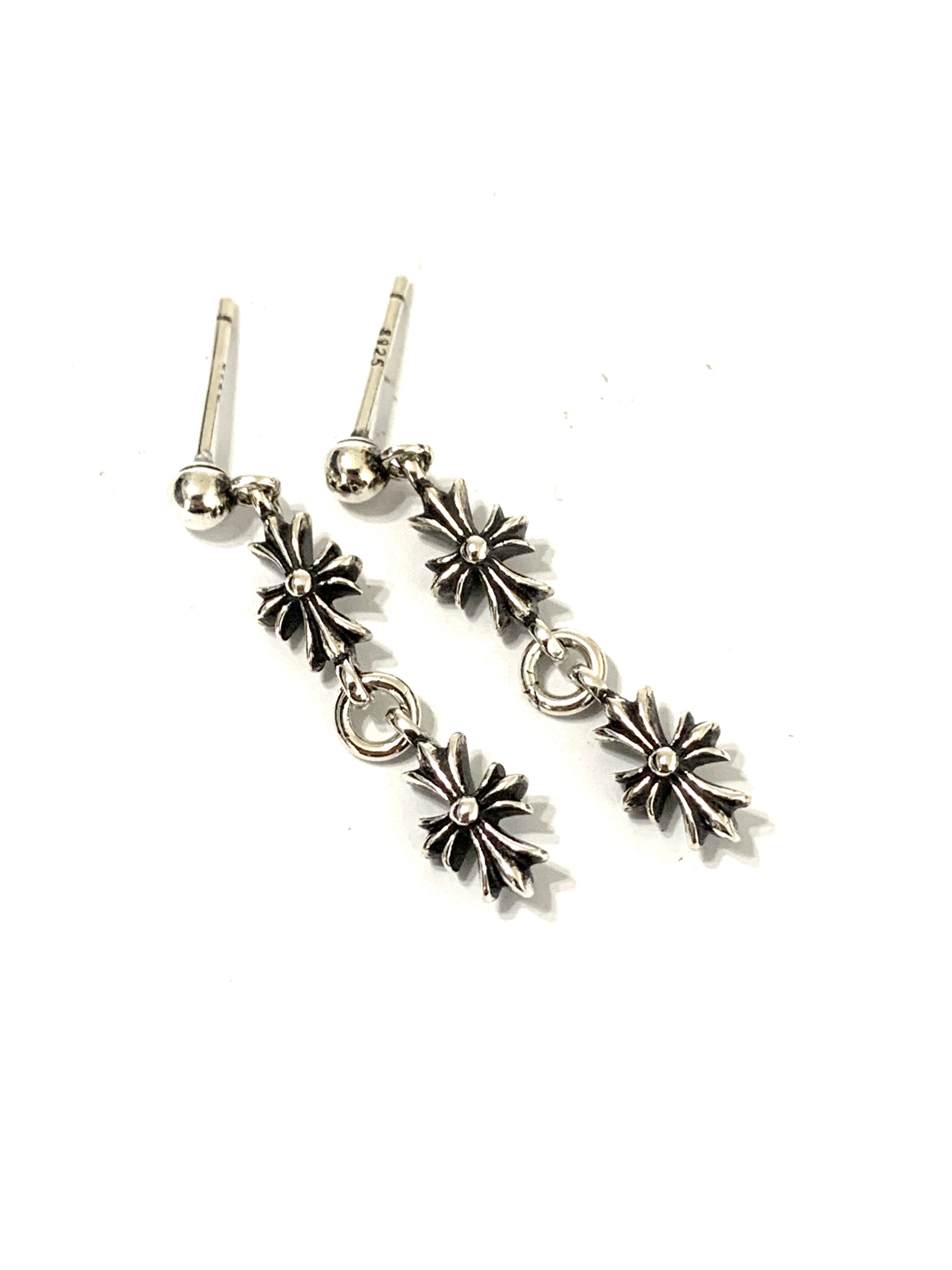 Chrome Hearts earrings - studs + clip-on + dangling earrings
