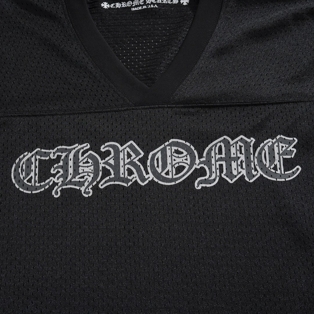 CH 2023FW Chrome Hearts Mesh Double-Layer Sports Suit Ice Hockey Suit. Imported mesh fabric, thick and substantial feel. Features multiple classic logo prints. Sizes S, M, L.