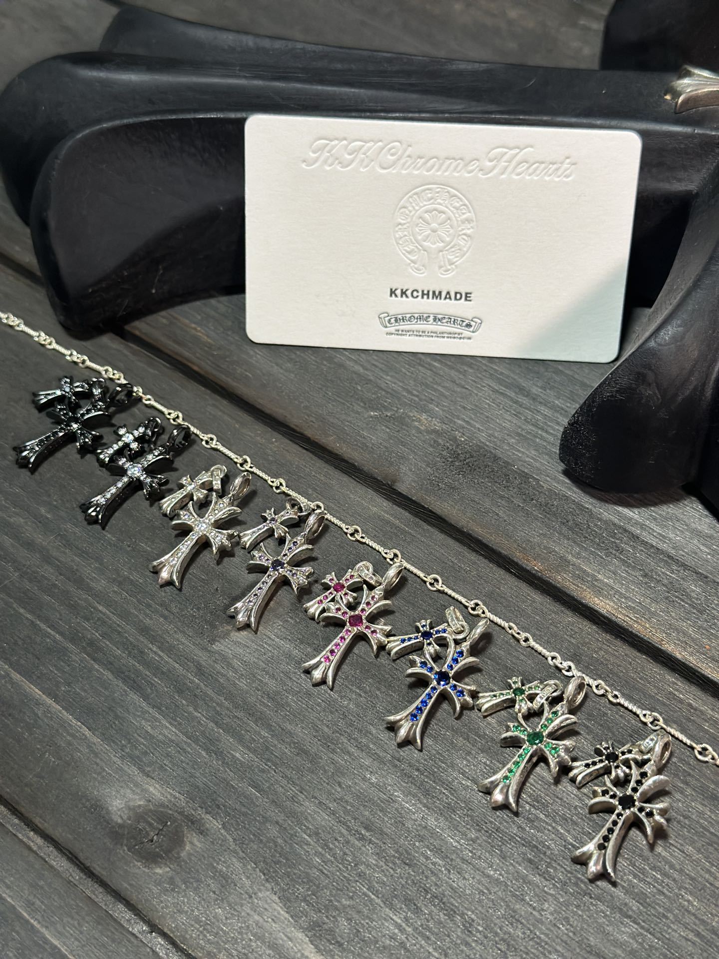 Exclusive Sterling Silver Diamond Double Cross 💎Hot Selling Item, Top Quality in China, Bar NoneWear it Out Without Feeling Embarrassment, Outshines Counterfeits, Welcome to Appreciate