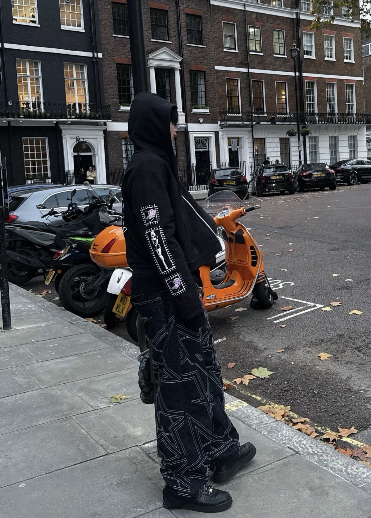 Chrome Hearts x Deadly Doll Latest Collaboration: Graffiti Horseshoe Zipper HoodieSize: S M L XL