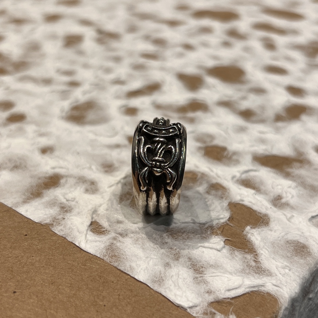 Chrome Hearts Sword, Dagger, and Ring - Unbeatable Engraving, Handmade Version, Every Line Asymmetrical, Perfectly Replicating the Original Item's Details.