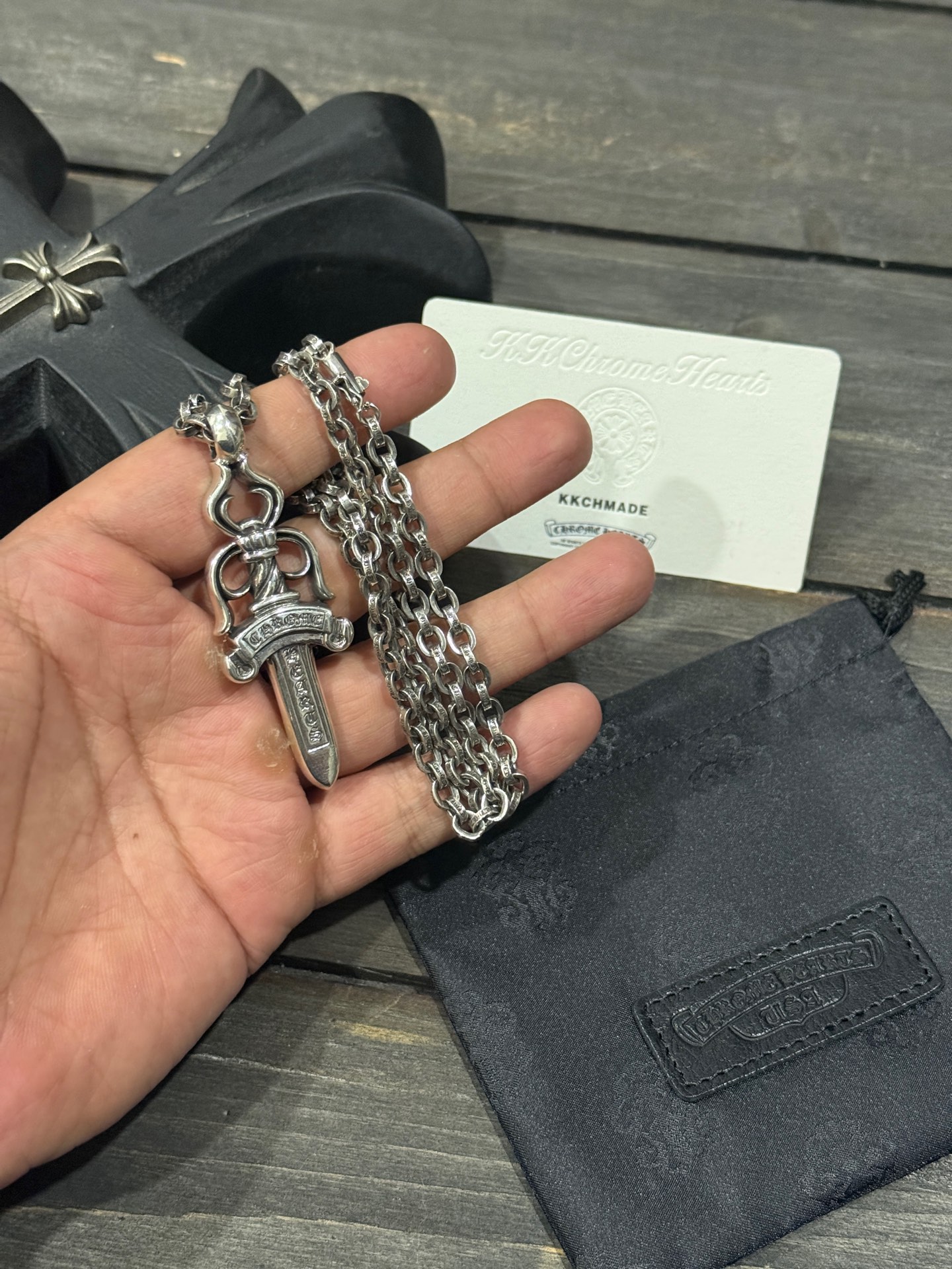 Customer order: Heavy-duty sword + PP letter chain