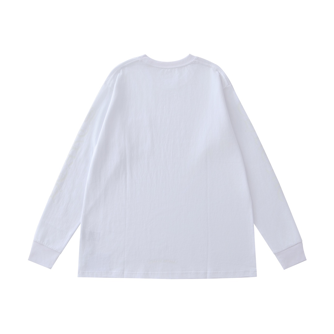 CH's new Sanskrit print long-sleeved shirt with collar. Available in three colors and all sizes. Original Hong Kong import, purchased for 8399. Made of 220g 100% cotton. The print uses a foaming process. Custom accessories. High-quality workmanship f