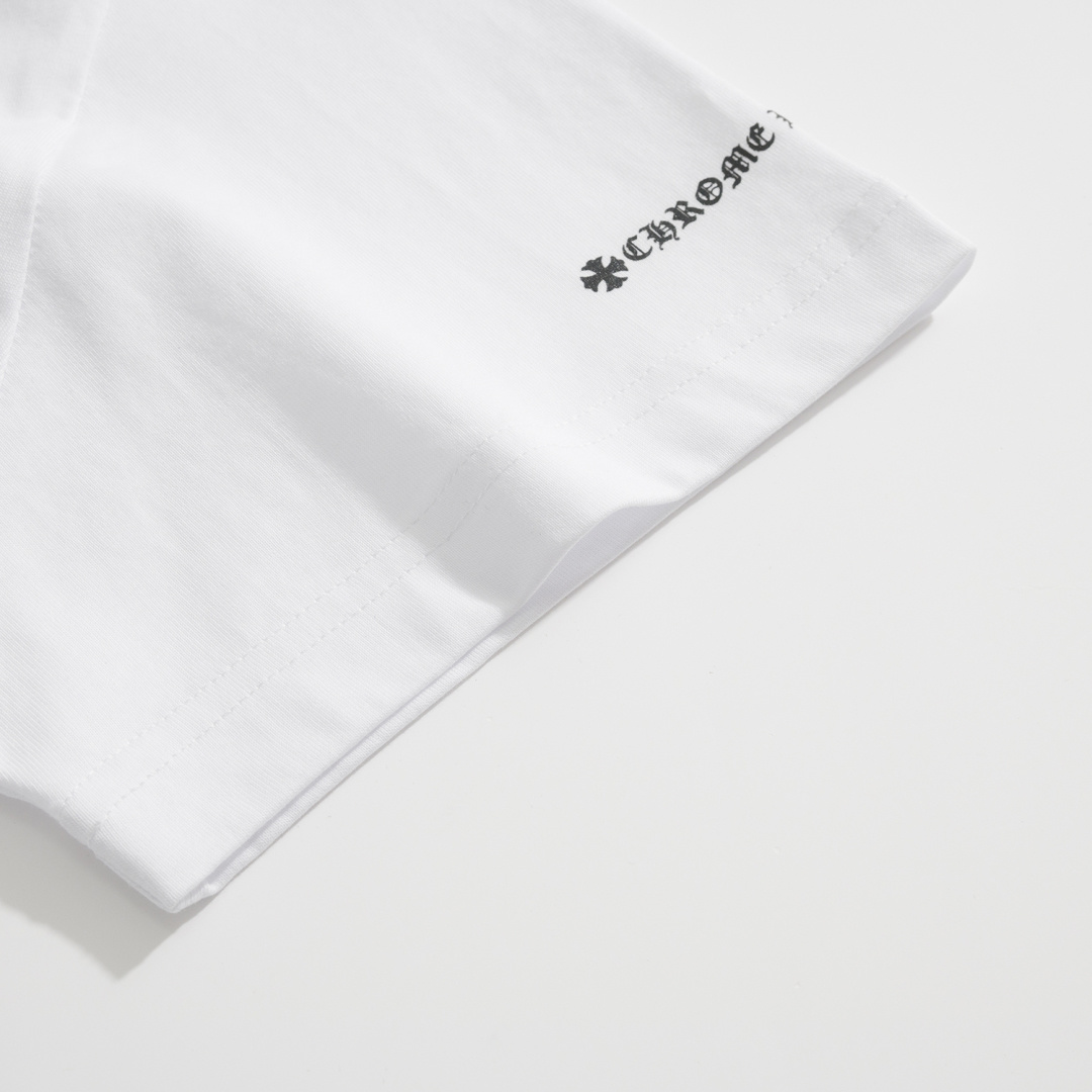 CH Sanskrit Short-Sleeve T-Shirt with Sanskrit Print on NecklinePure Cotton with Exclusive Printing TechnologyUnisex Loose Fit with Sanskrit Print on Neckline and CuffsDouble Stitching Reinforced NecklineSoft, Comfortable, and Breathable Fabric