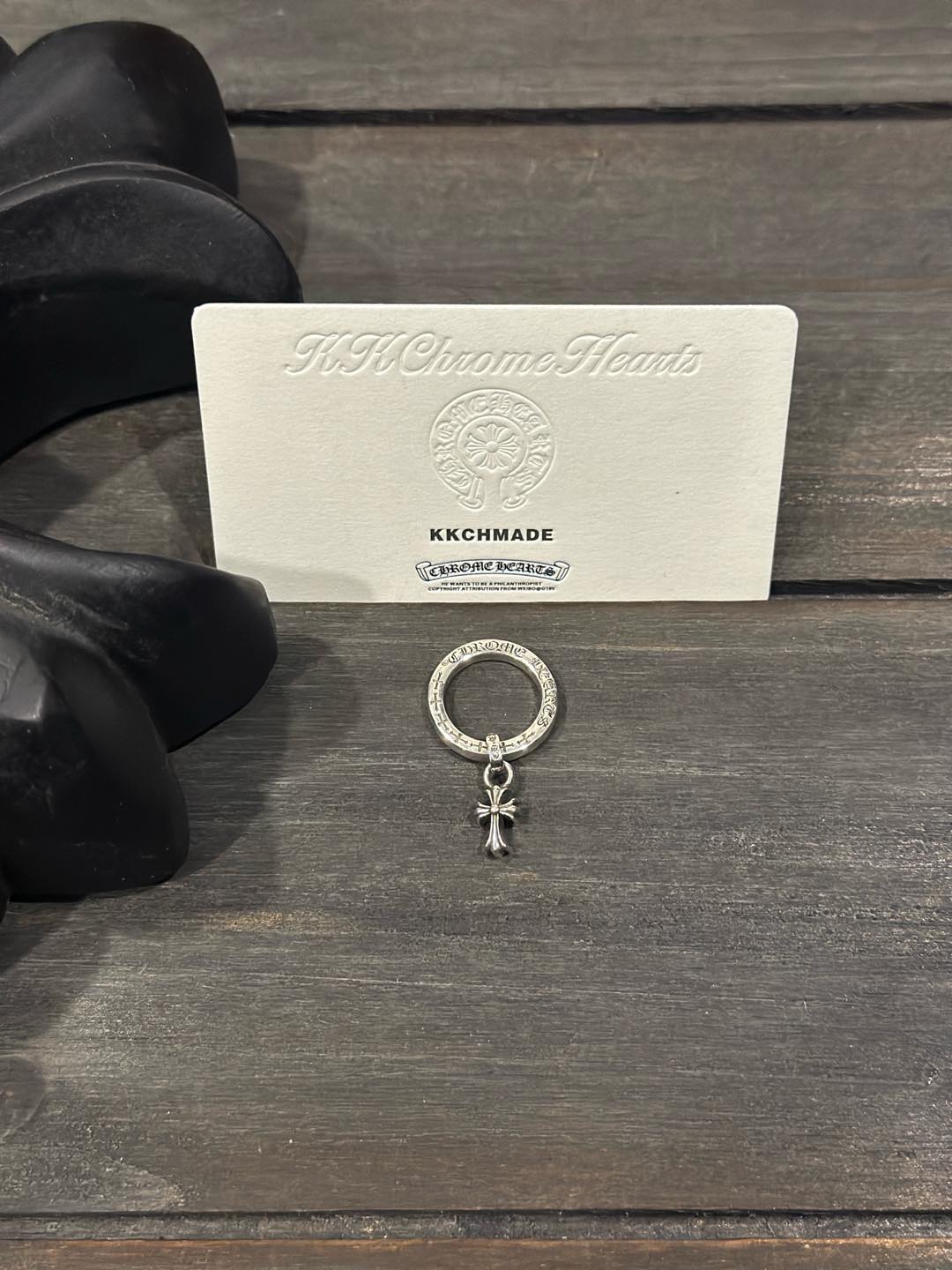 Ordered 3mm cross pendant ring