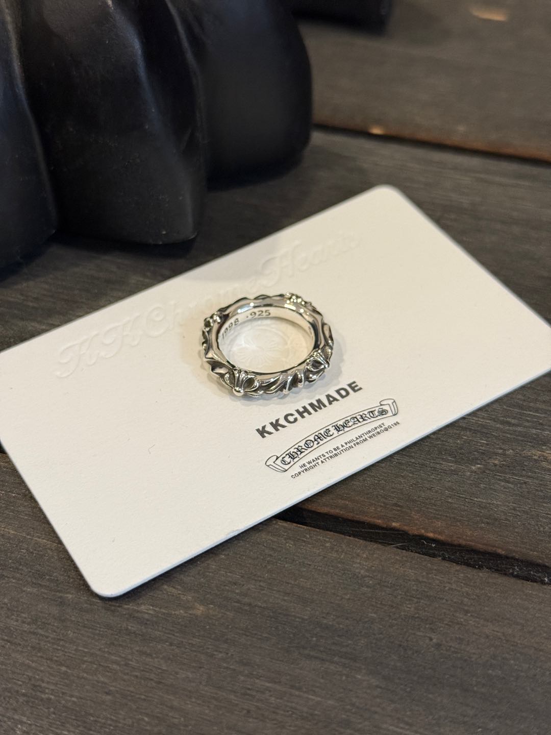 Customer order 🔝 Four-cornered court flower ring