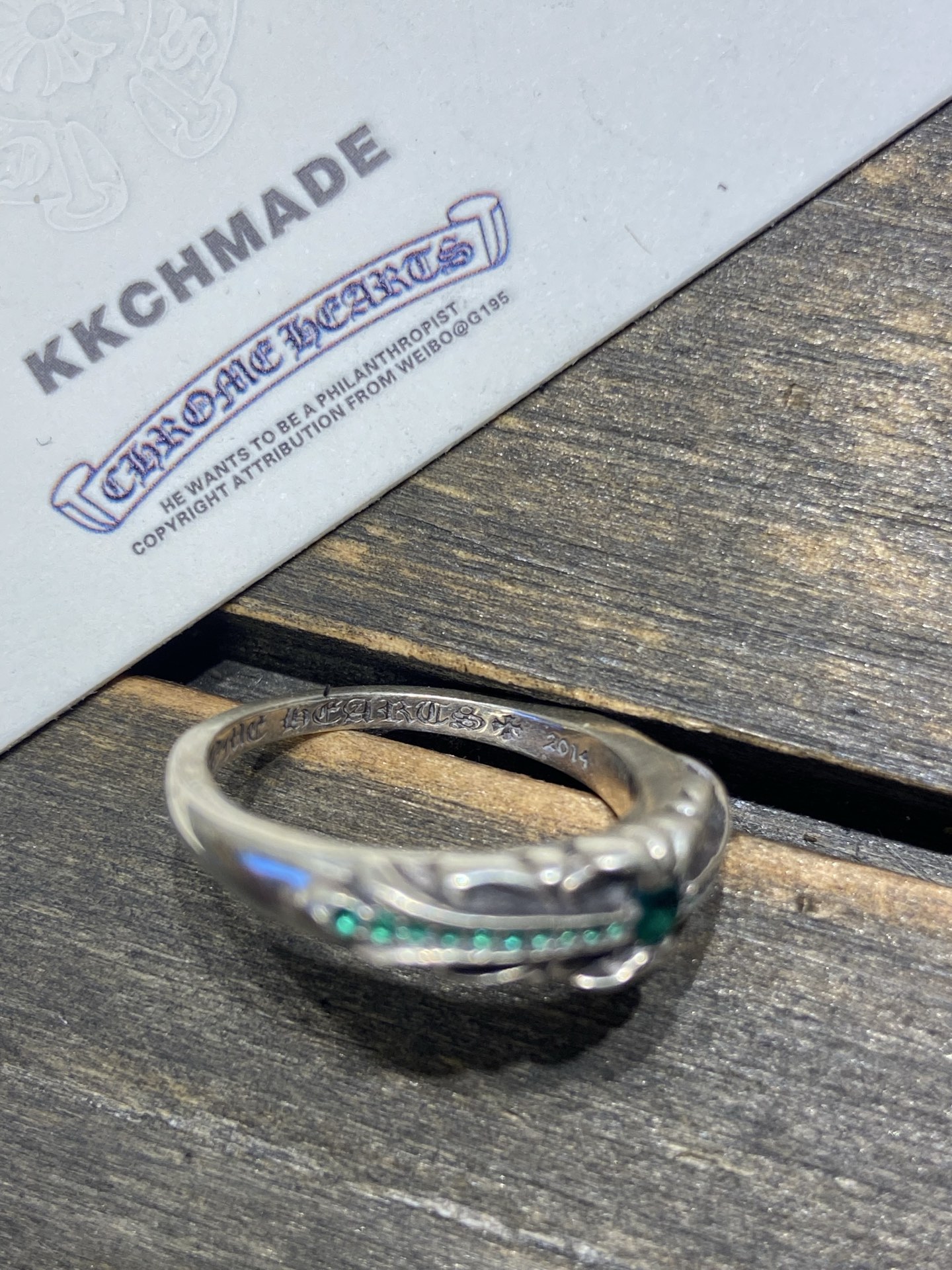 Custom-ordered 🔝 Green diamond inlaid narrow version Keeper