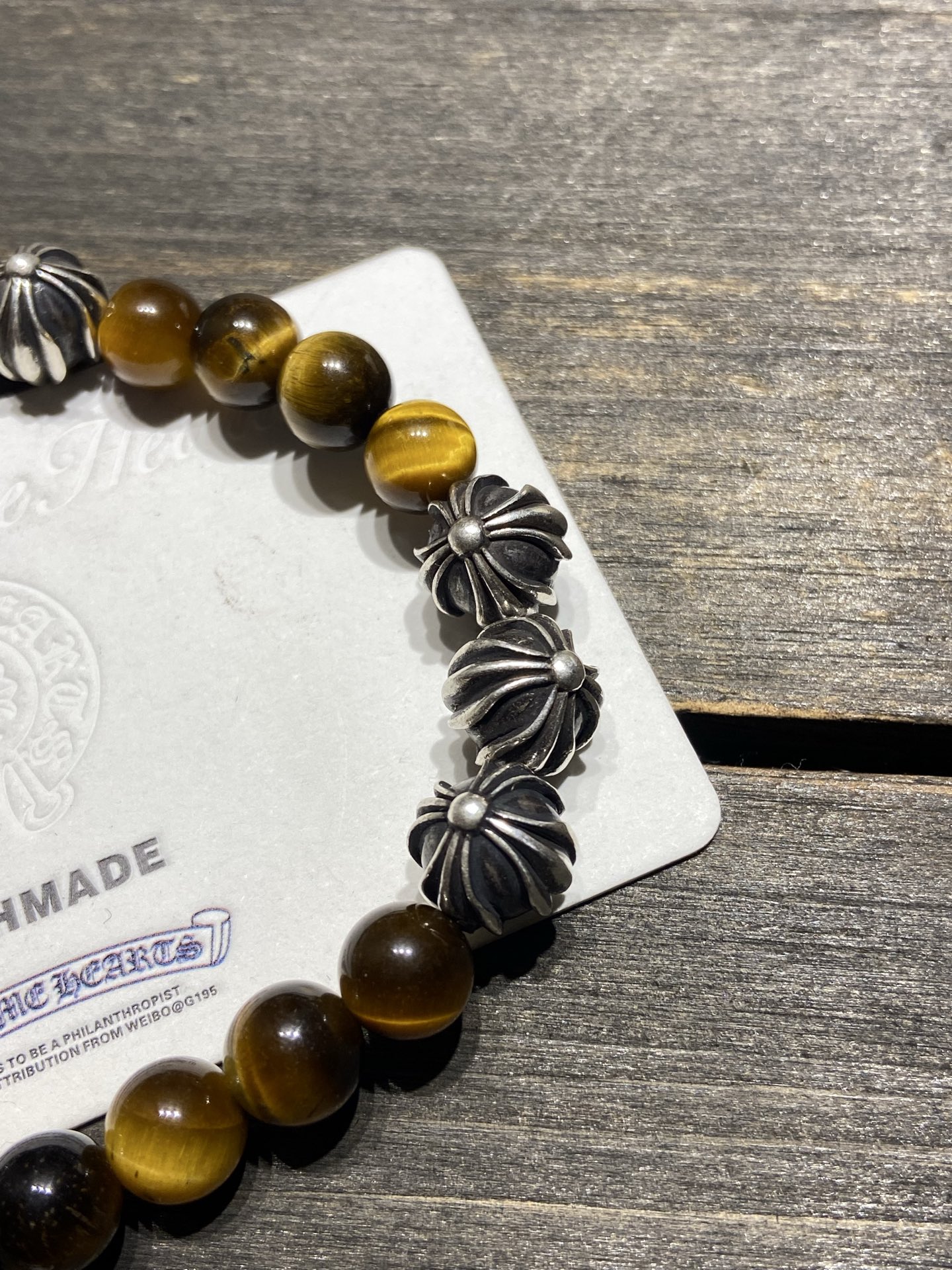 Customer order: Tiger's Eye 8 Silver Bead Bracelet