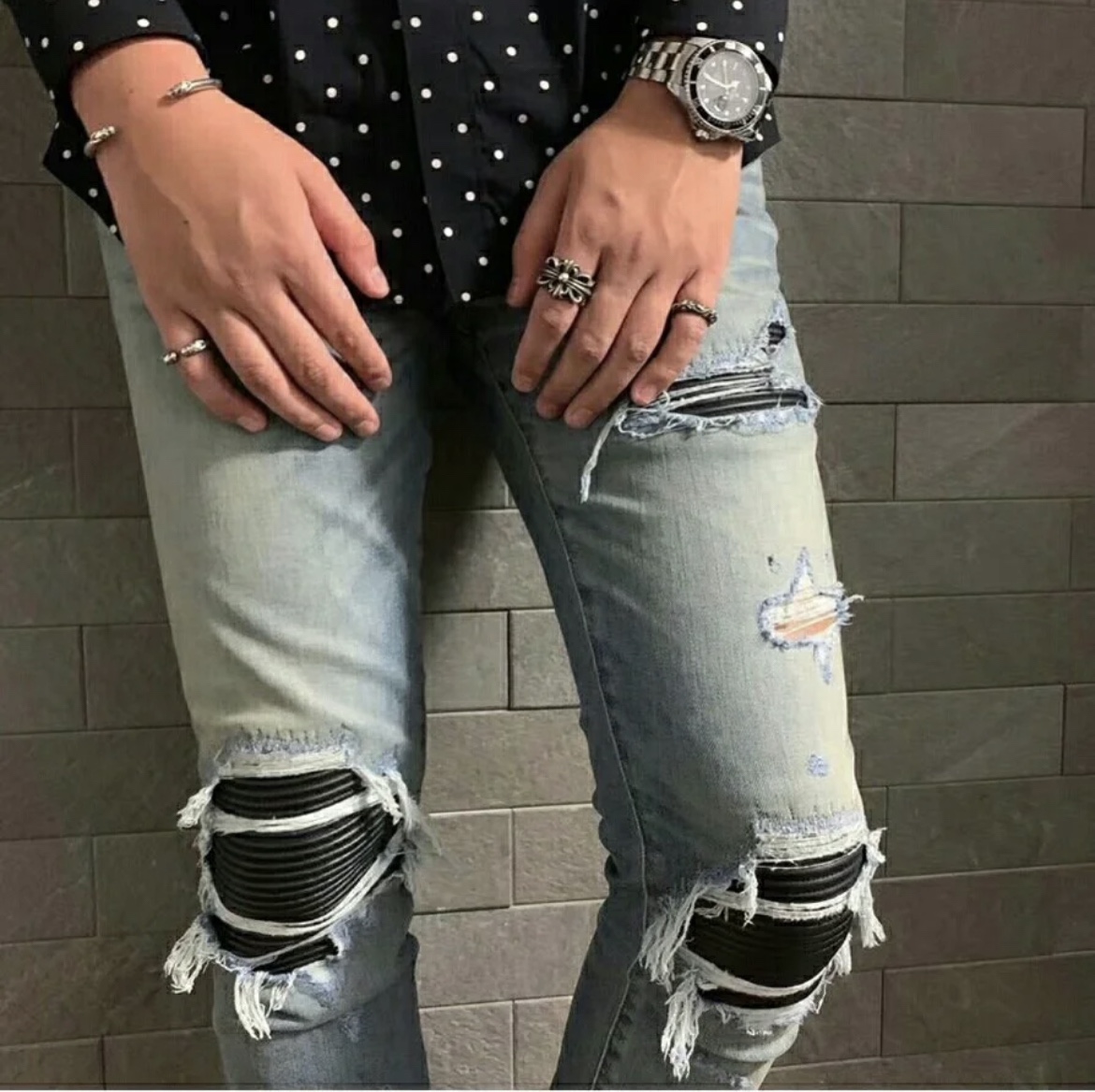 Chrome Hearts Double Dog Head Ring