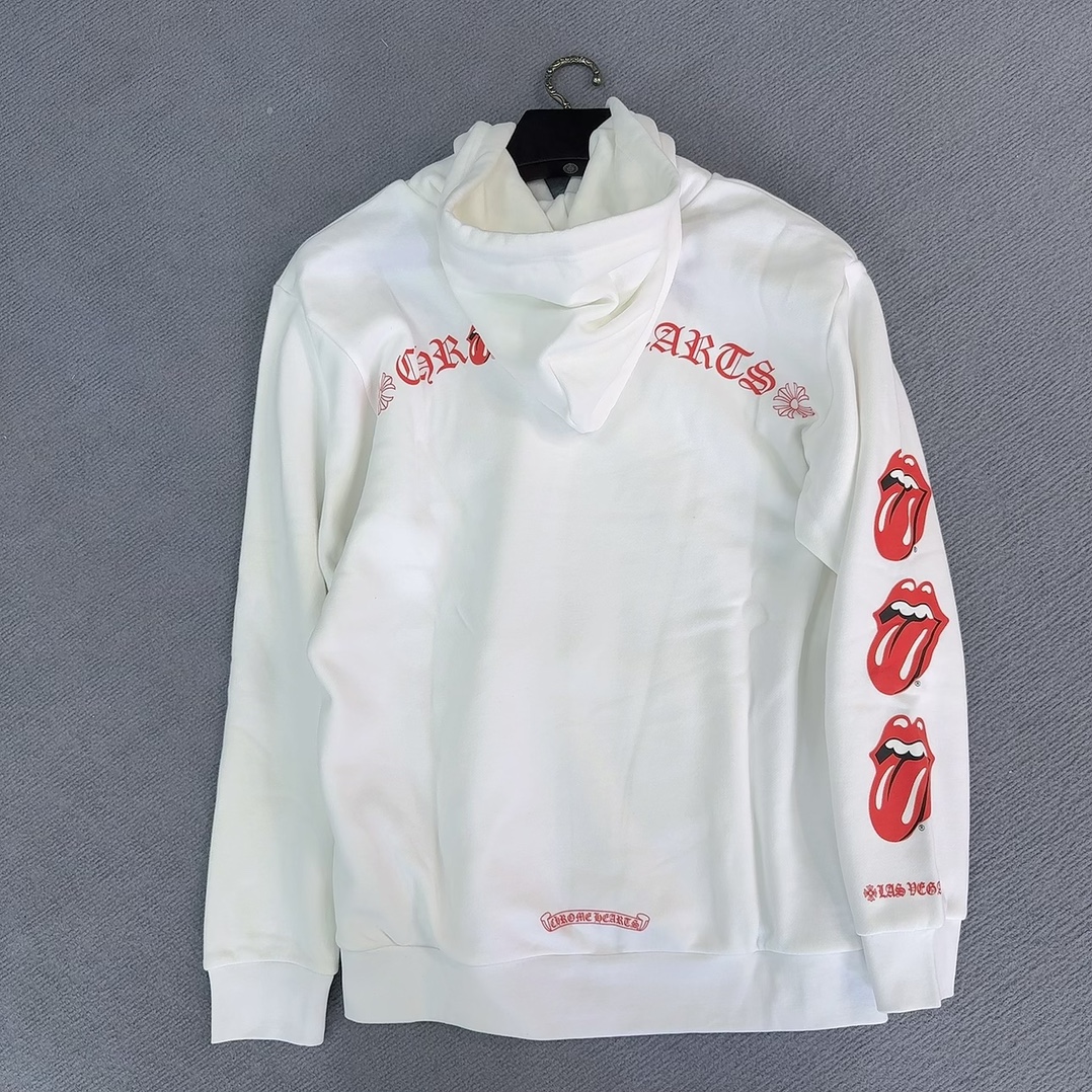 Chrome Hearts' latest CH X RollingStone Las Vegas limited edition hoodie/sweatshirt. Made with 42-count 380g pure cotton fleece, featuring imported ink printing for a three-dimensional effect. Perfectly customized for your needs!Sizes: S M L XL